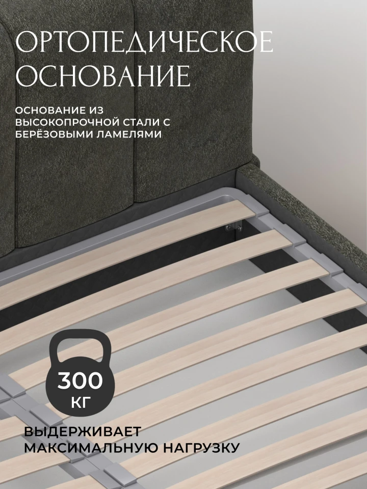 Кровать двуспальная Лига-132 (160)