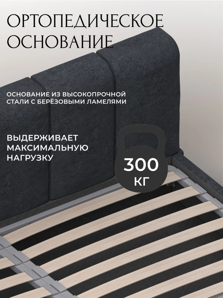 Кровать двуспальная Лига-132 (200)