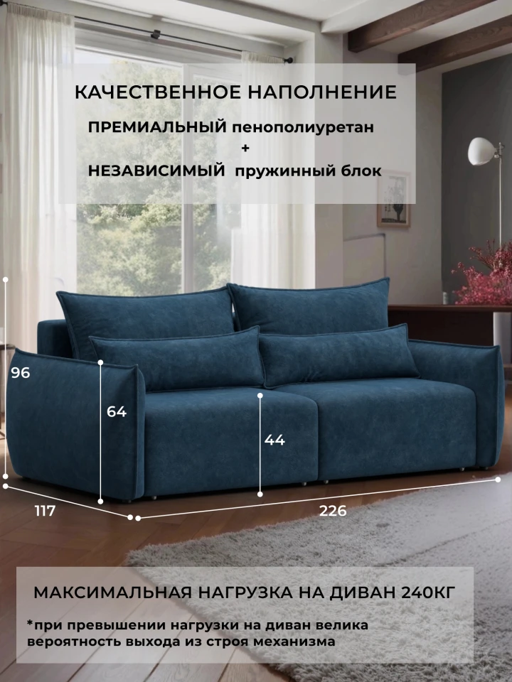 Диван прямой Лига-051 НПБ