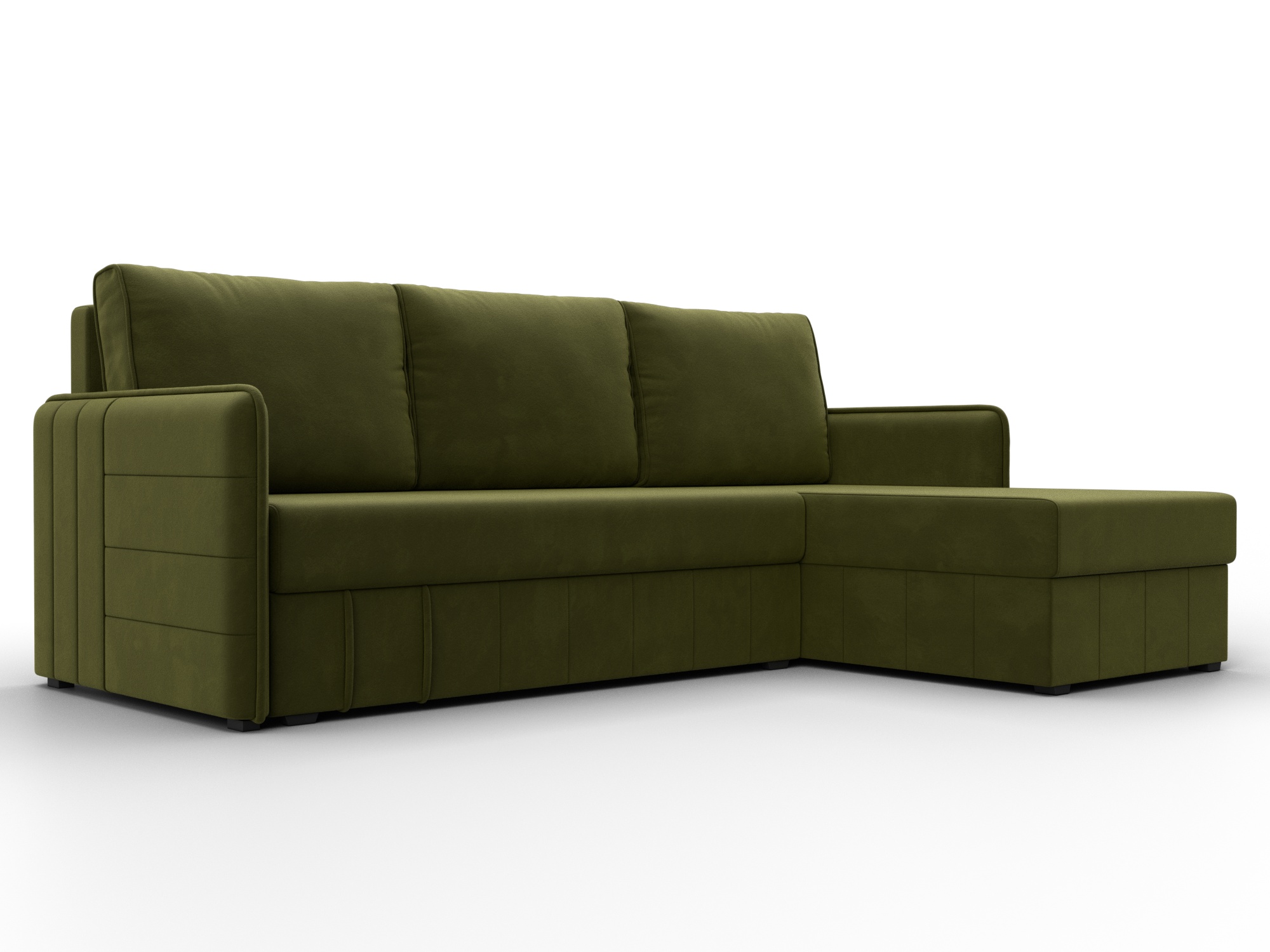 Диван угловой Слим угол универсальный (зеленый)