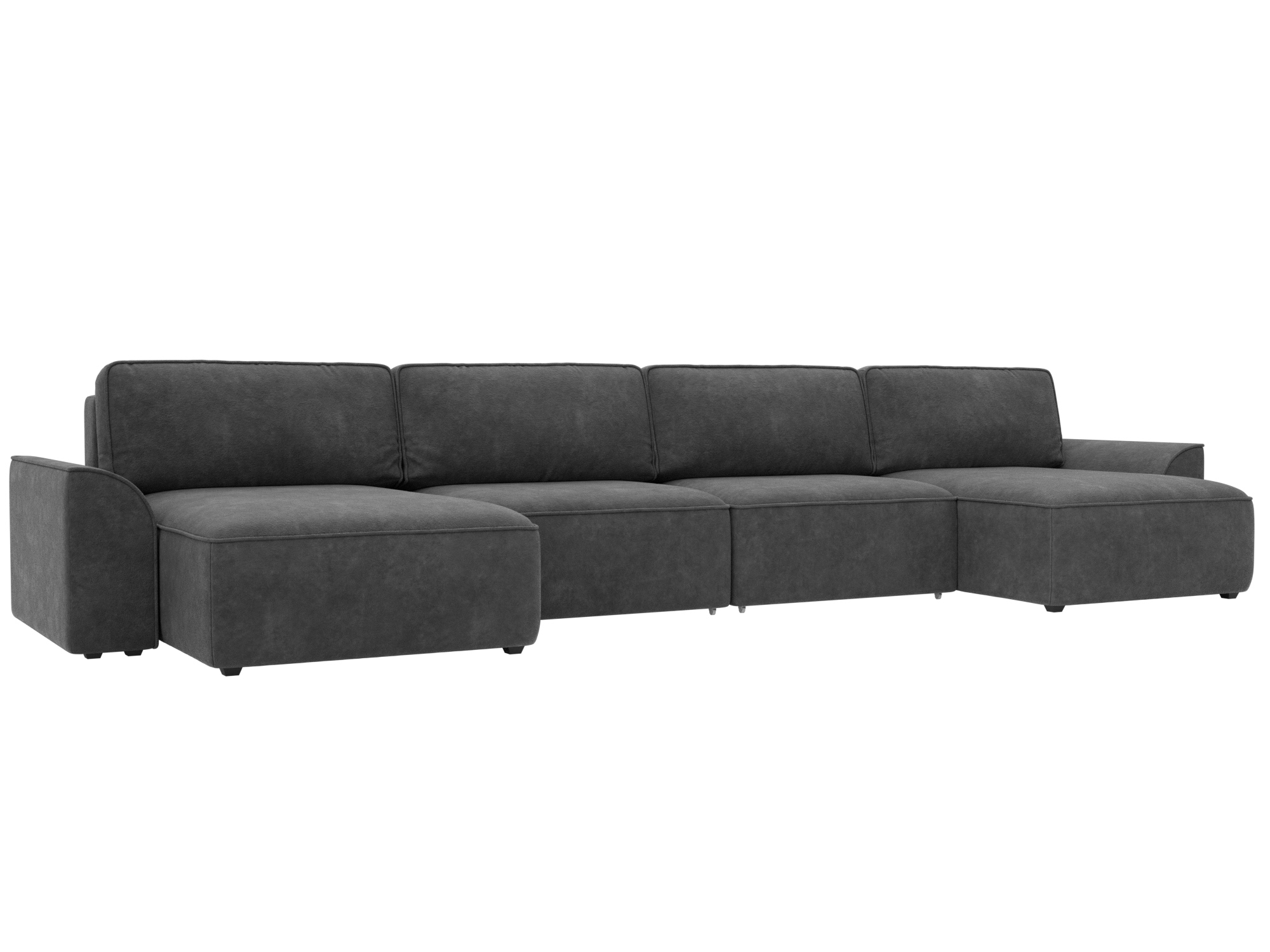 Диван П-образный Лига-048 НПБ лонг (brut 16 темно-серый) Диван П-образный Лига-048 НПБ лонг (brut 16 темно-серый)