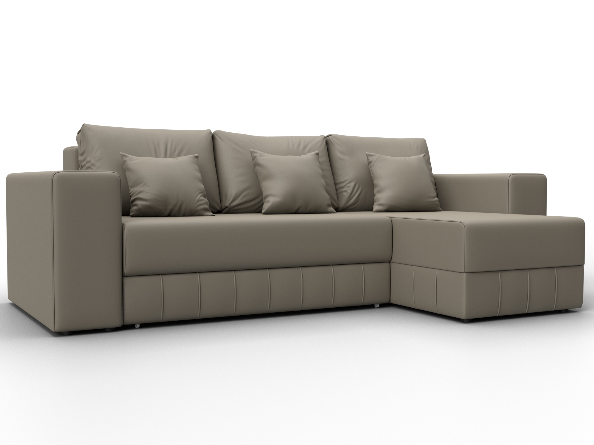 Диван угловой Лига-076 угол универсальный (grifon 04 бежевый)