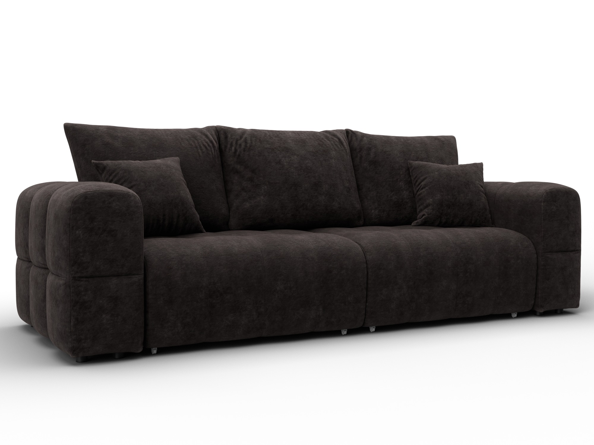 Диван прямой Лига-110 НПБ (brut 17 коричневый)