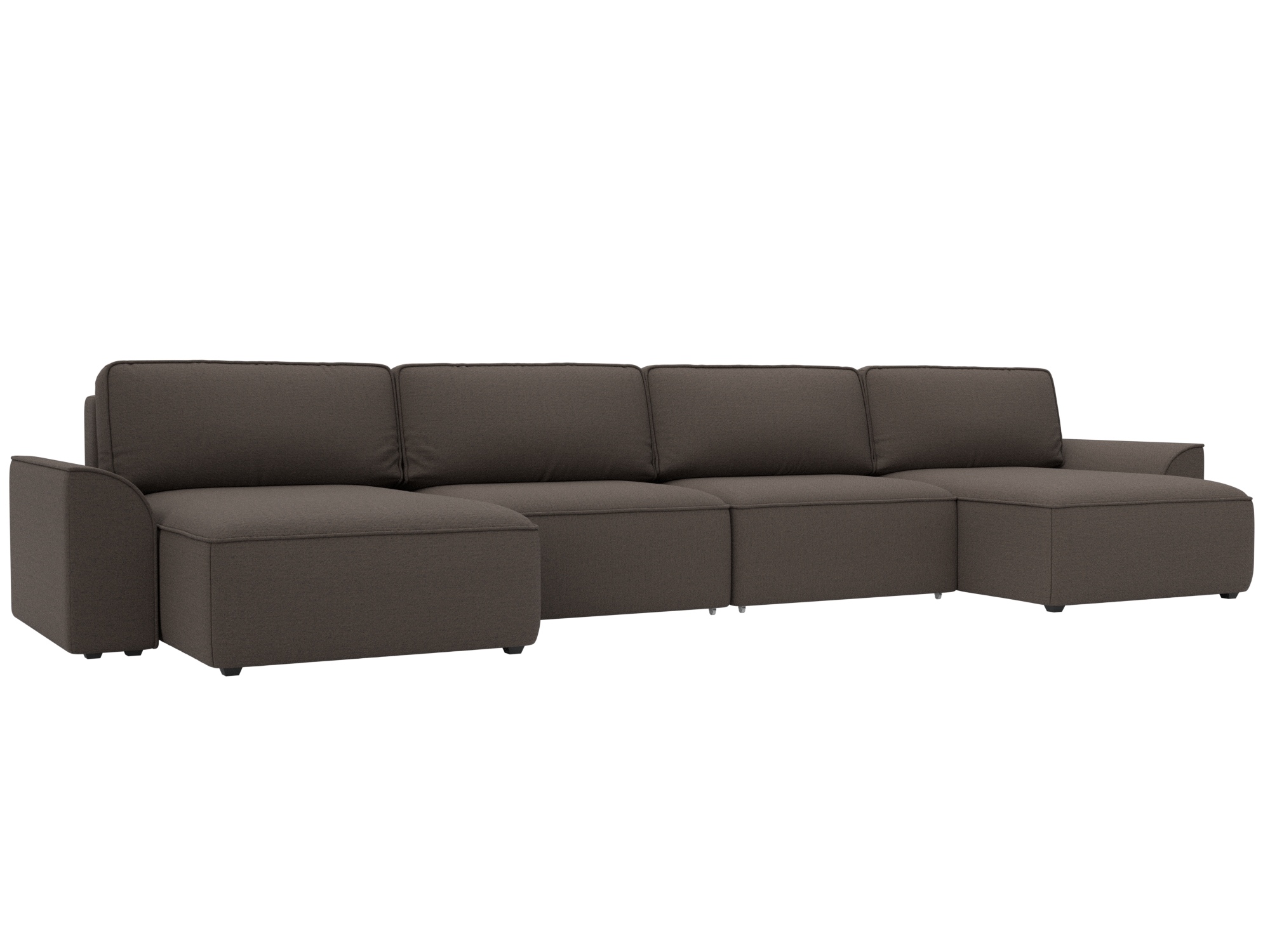 Диван П-образный Лига-048 НПБ лонг (амур 05 коричневый) Диван П-образный Лига-048 НПБ лонг (амур 05 коричневый)