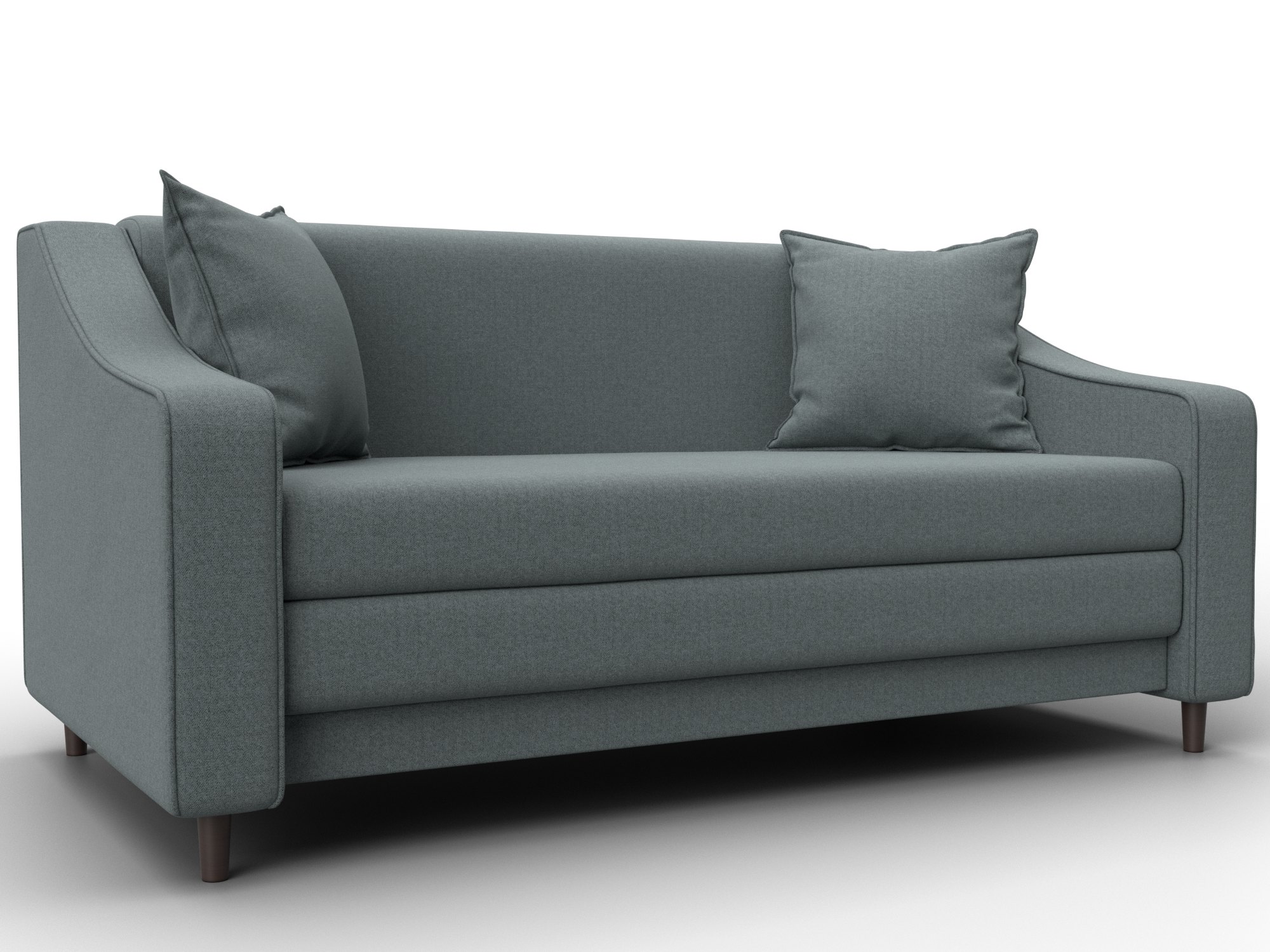 Диван прямой Лига-071 (амур 07 серый)