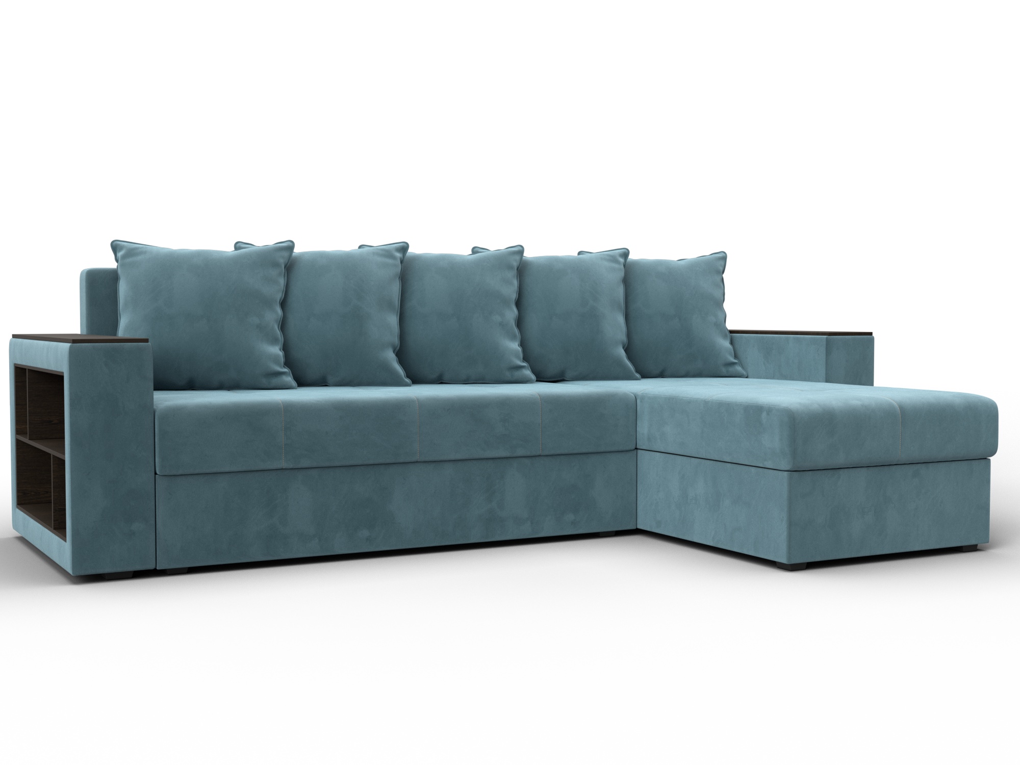 Диван угловой Дубай Лайт угол универсальный (seven 113 бирюзовый)