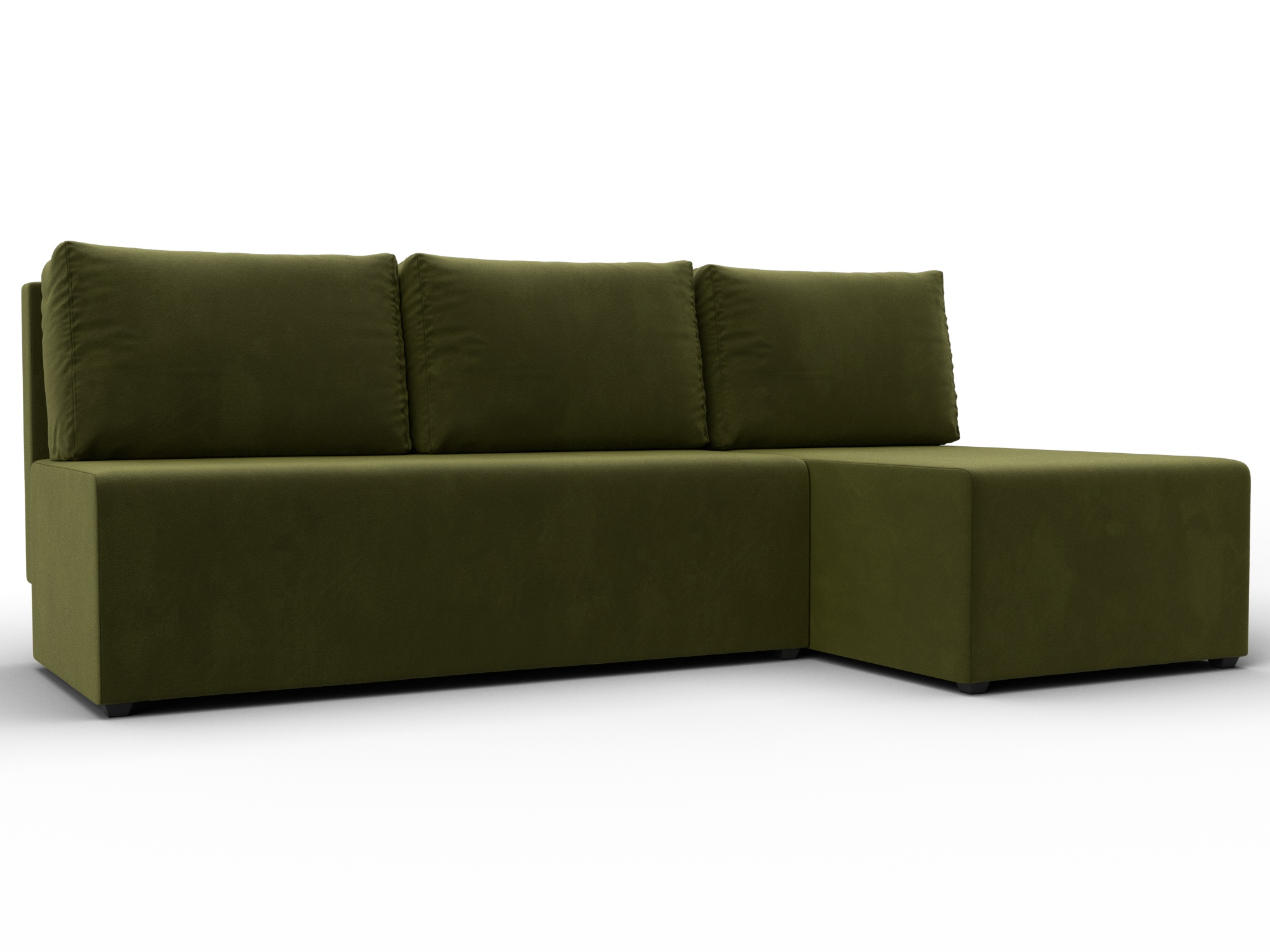 Диван угловой Поло правый угол (зеленый)