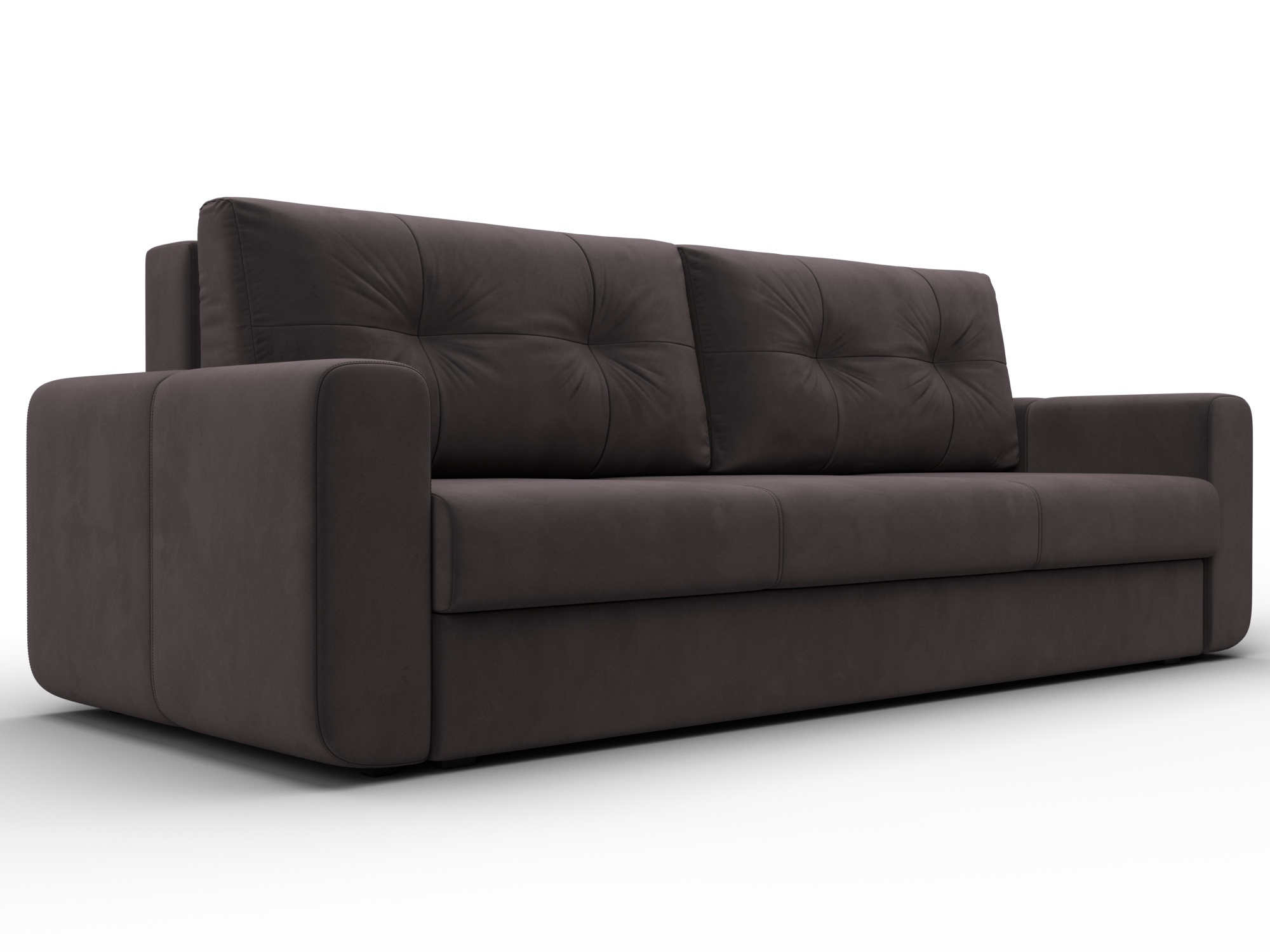 Диван прямой Лига-031 (коричневый)