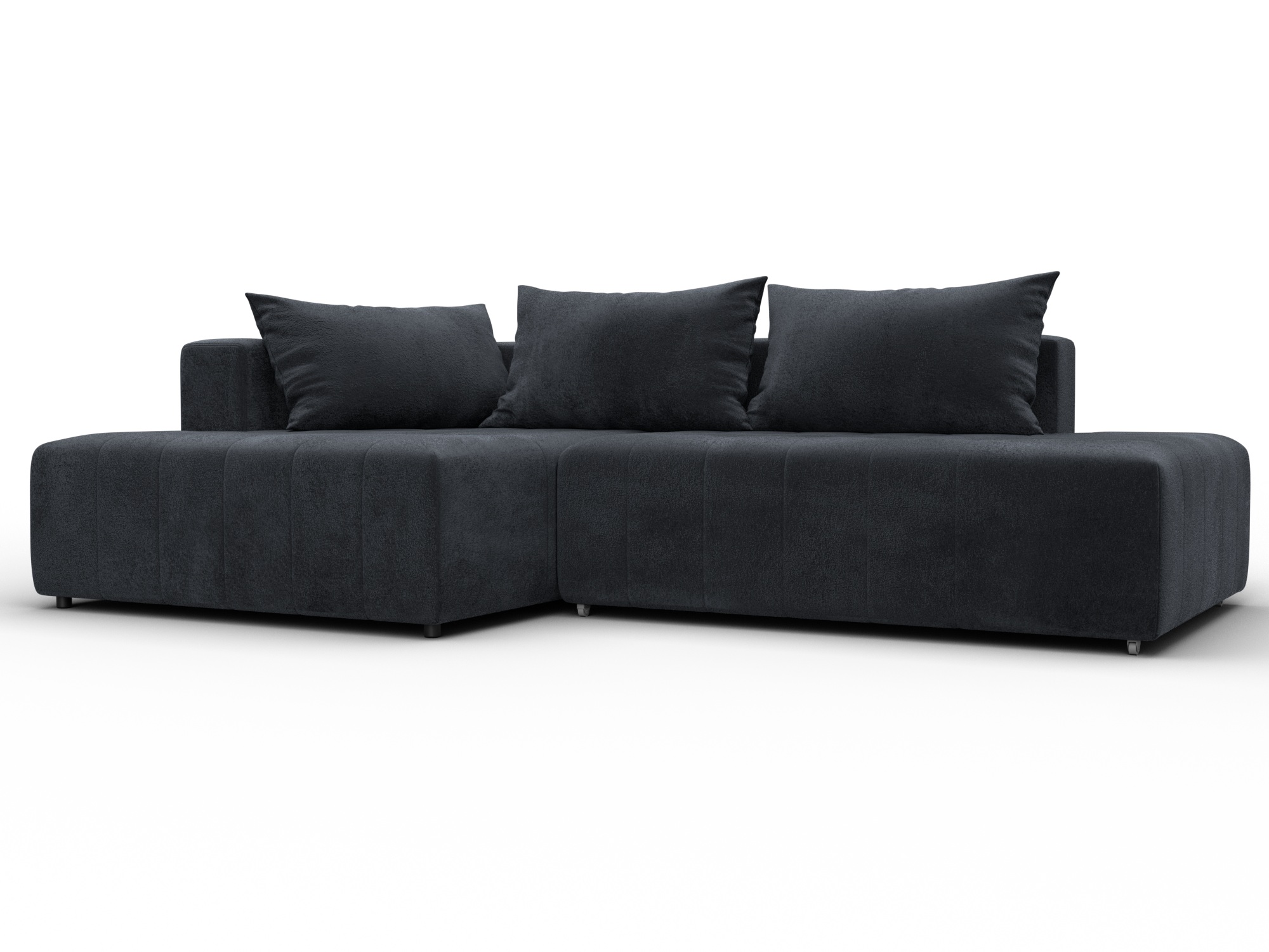 Диван угловой Лига-103 НПБ угол левый (tower 11 темно-серый)