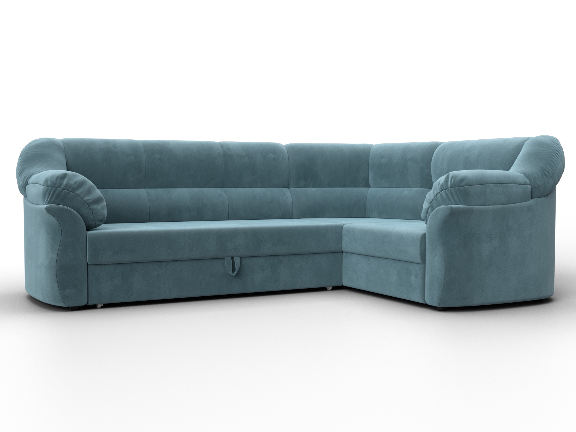 Диван угловой Карнелла правый угол (seven 113 бирюзовый)