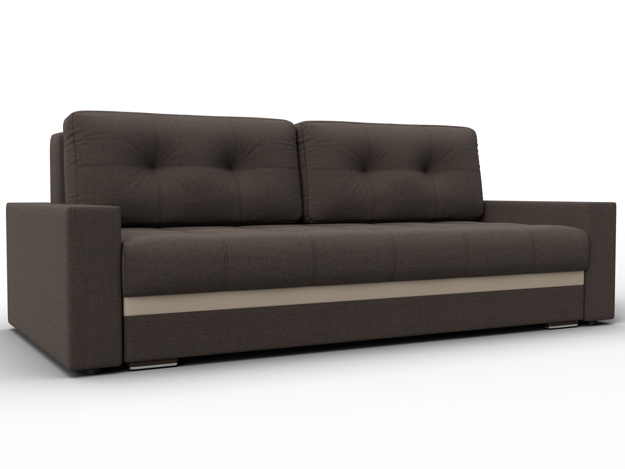 Диван прямой с декором Лига-096 НПБ фото в интернет-магазине Лига Диванов