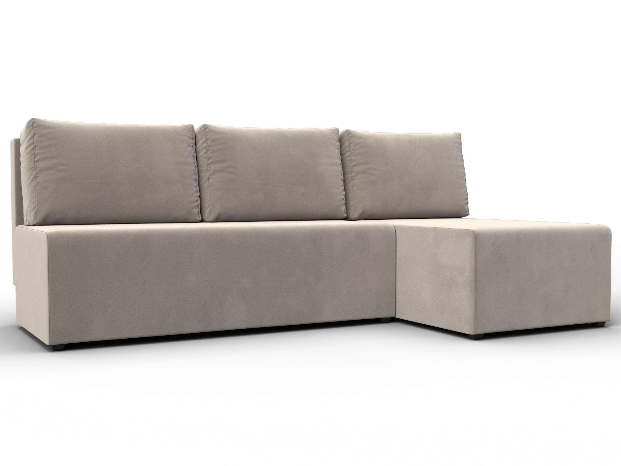 Диван угловой Поло правый угол (бежевый)