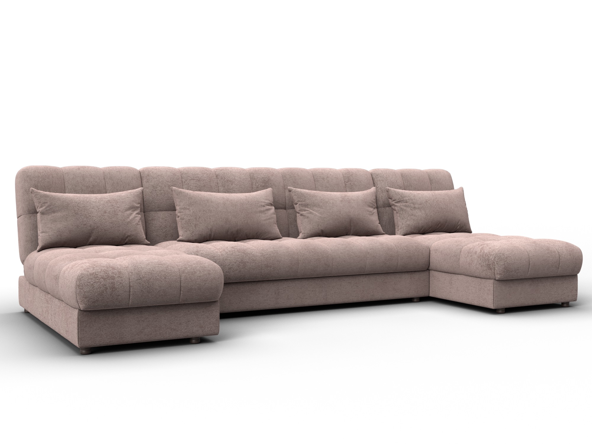 Диван П-образный Лига-116 НПБ (tower 05 бежевый)