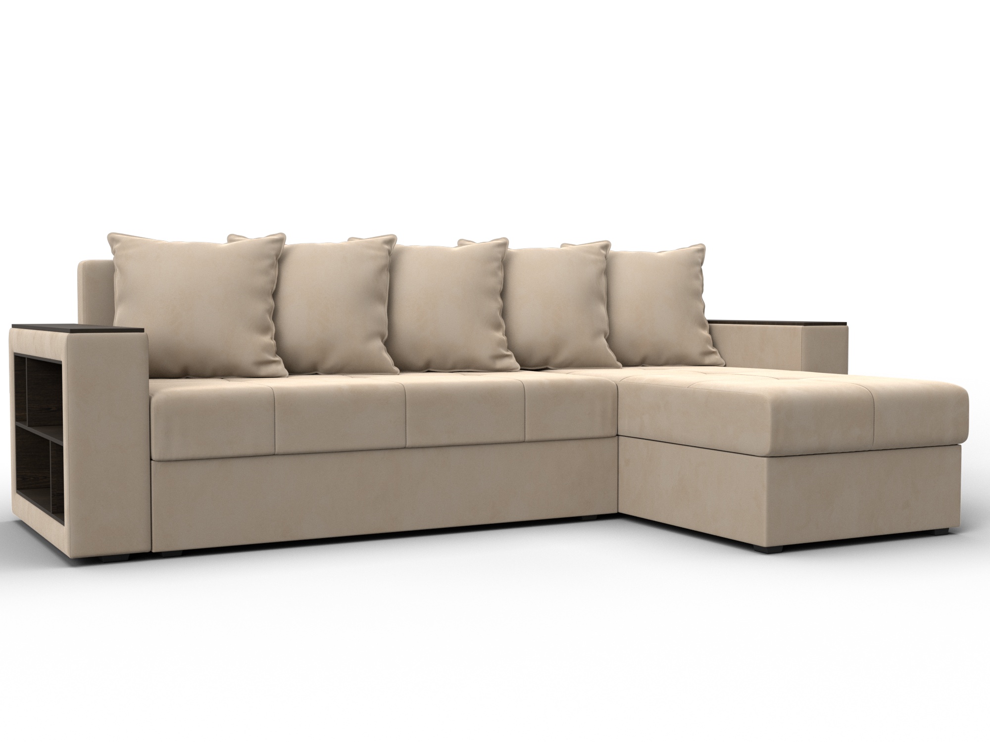 Диван угловой Дубай Лайт угол универсальный (seven 729 бежевый)