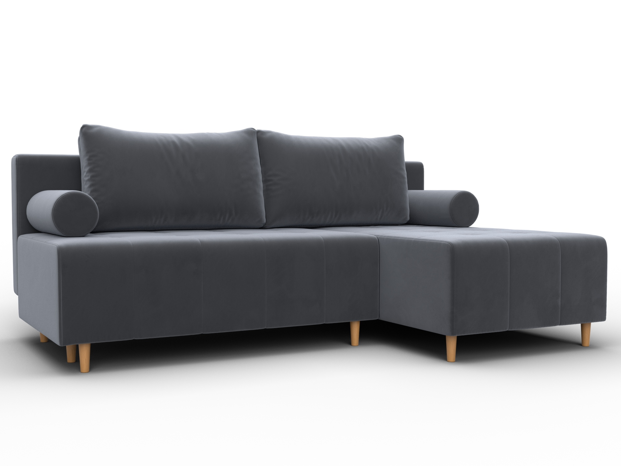 Диван угловой Лига-102 угол универсальный (seven 17 серый)