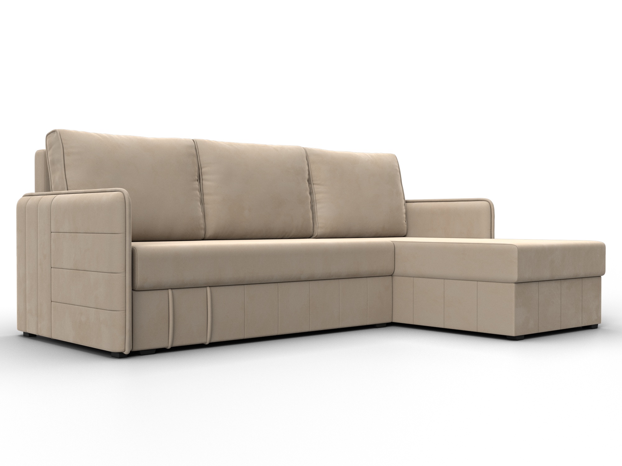 Диван угловой Слим угол универсальный (бежевый)