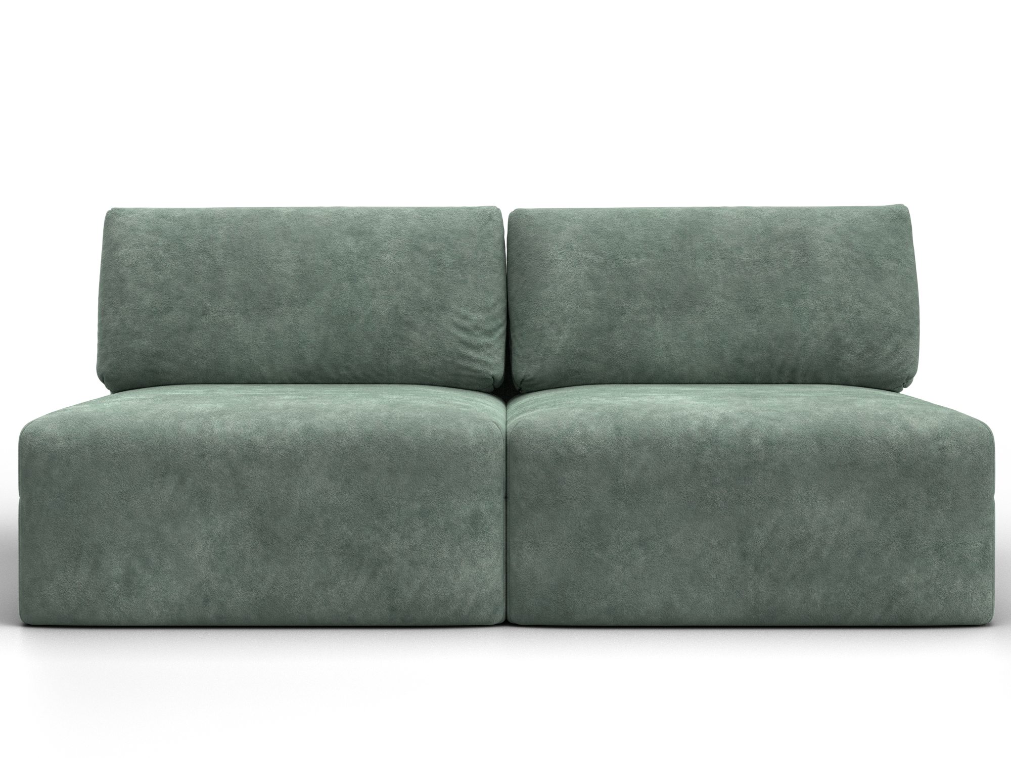 Диван прямой модульный Лига-060 НПБ (brut 08 зеленый)