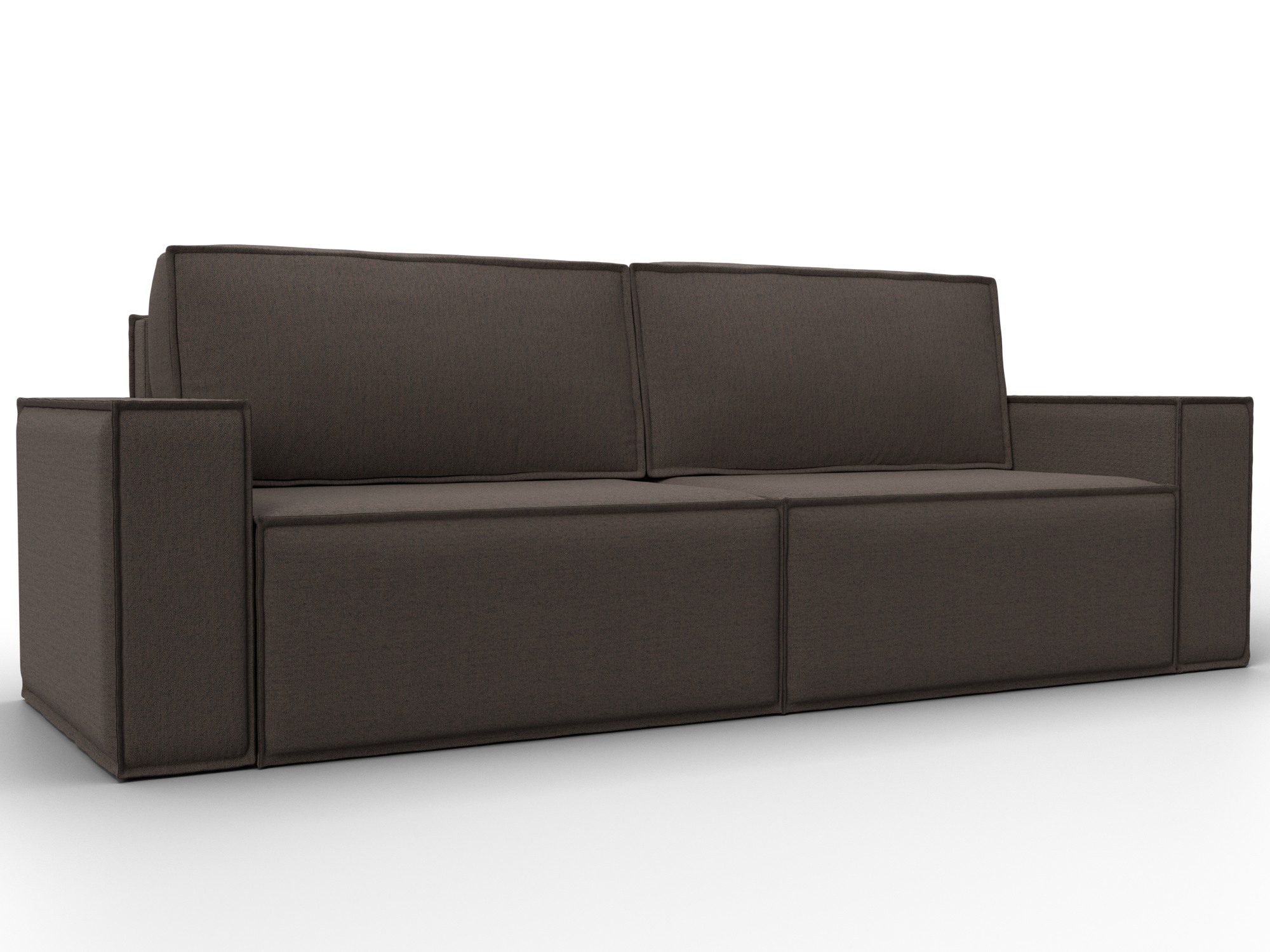 Диван прямой Куба Лайт (амур 05 коричневый)