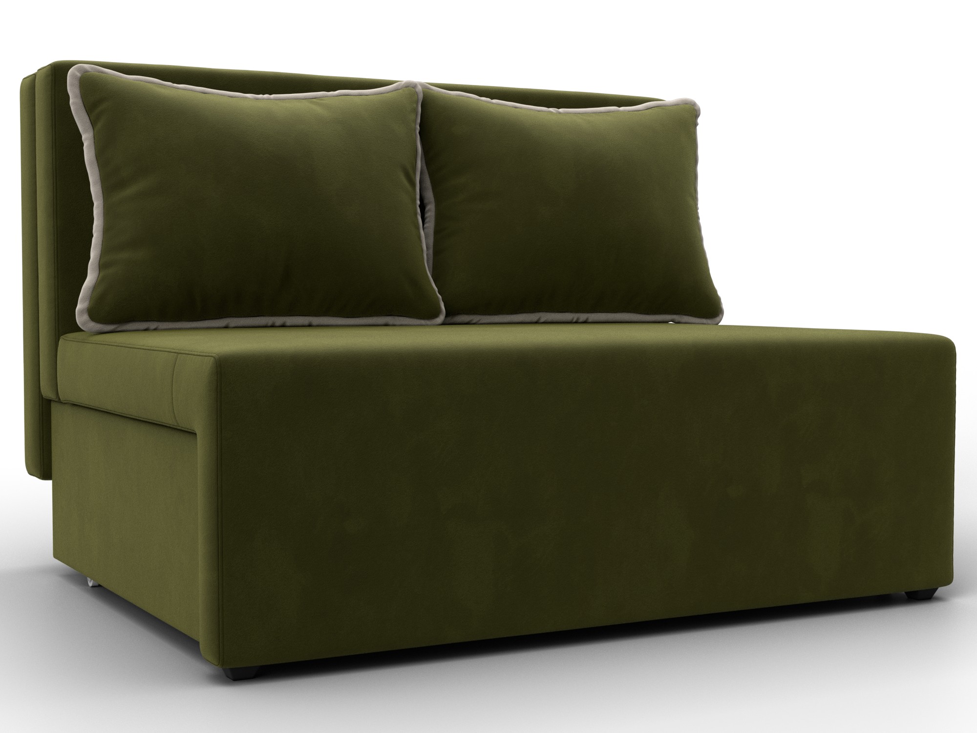 Диван прямой Лагуна (зеленый;бежевый)