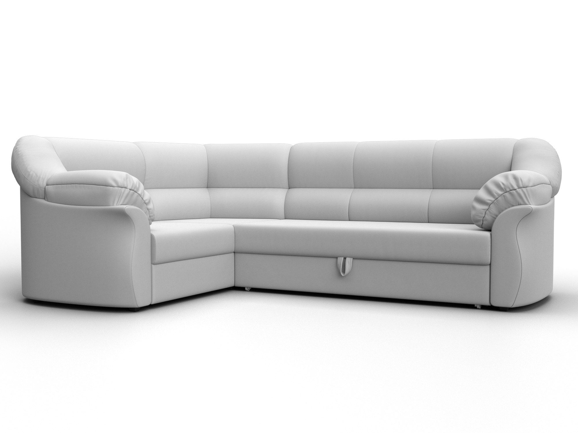 Диван угловой Карнелла левый угол (белый)