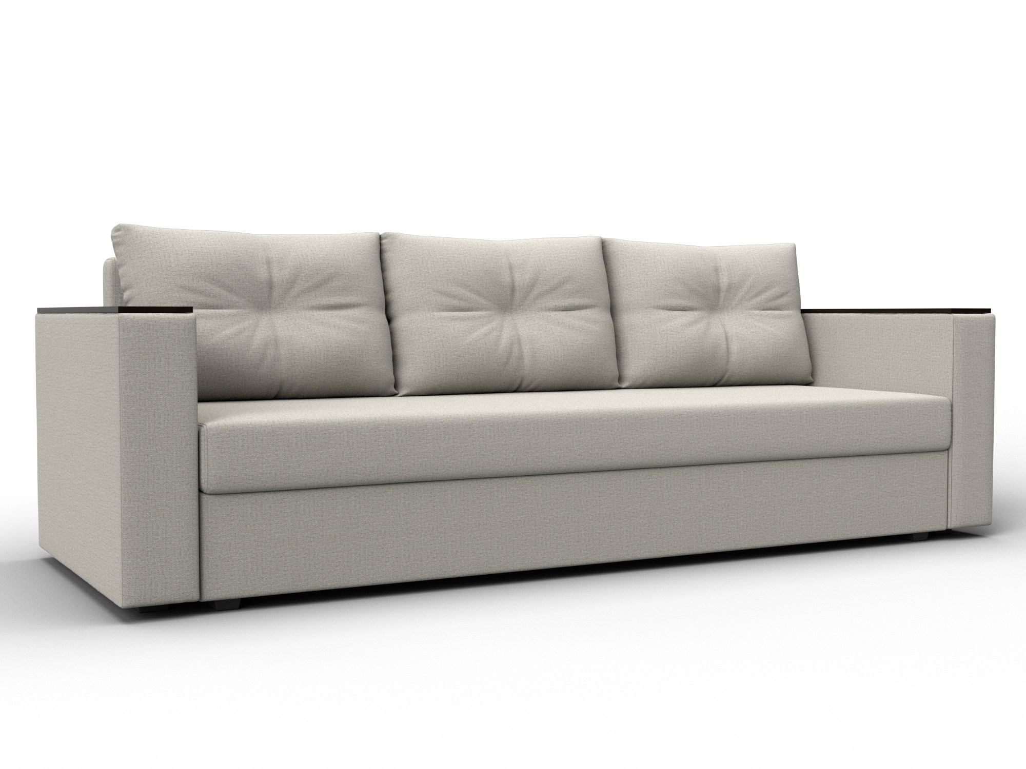 Диван прямой Атланта без стола (амур 02 бежевый)