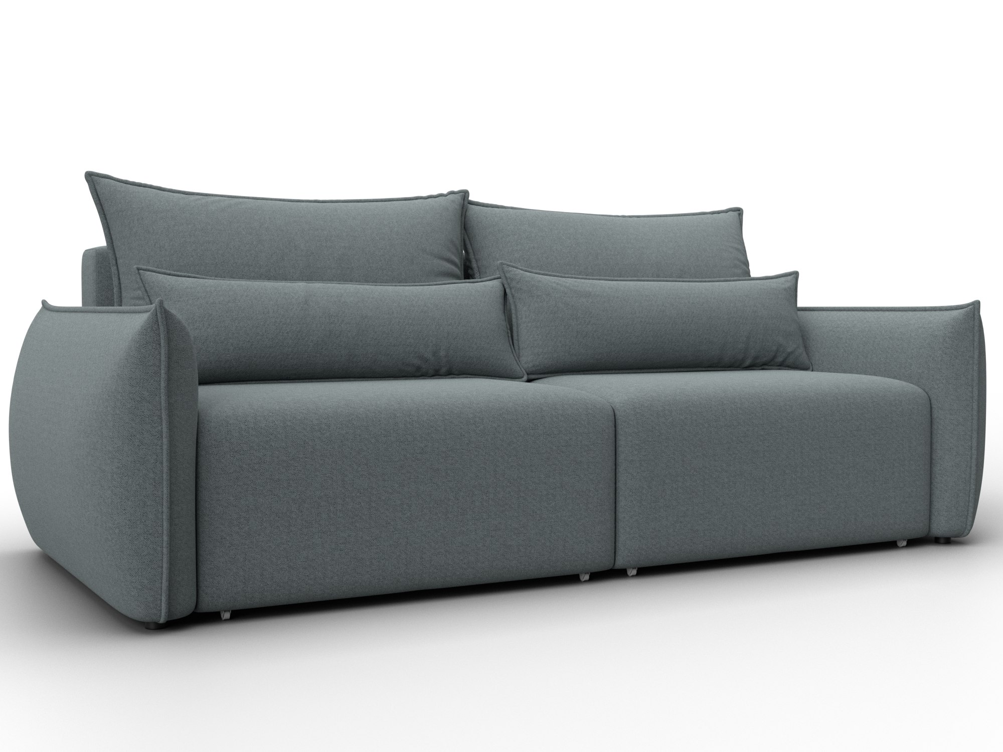 Диван прямой Лига-051 НПБ (амур 07 серый)