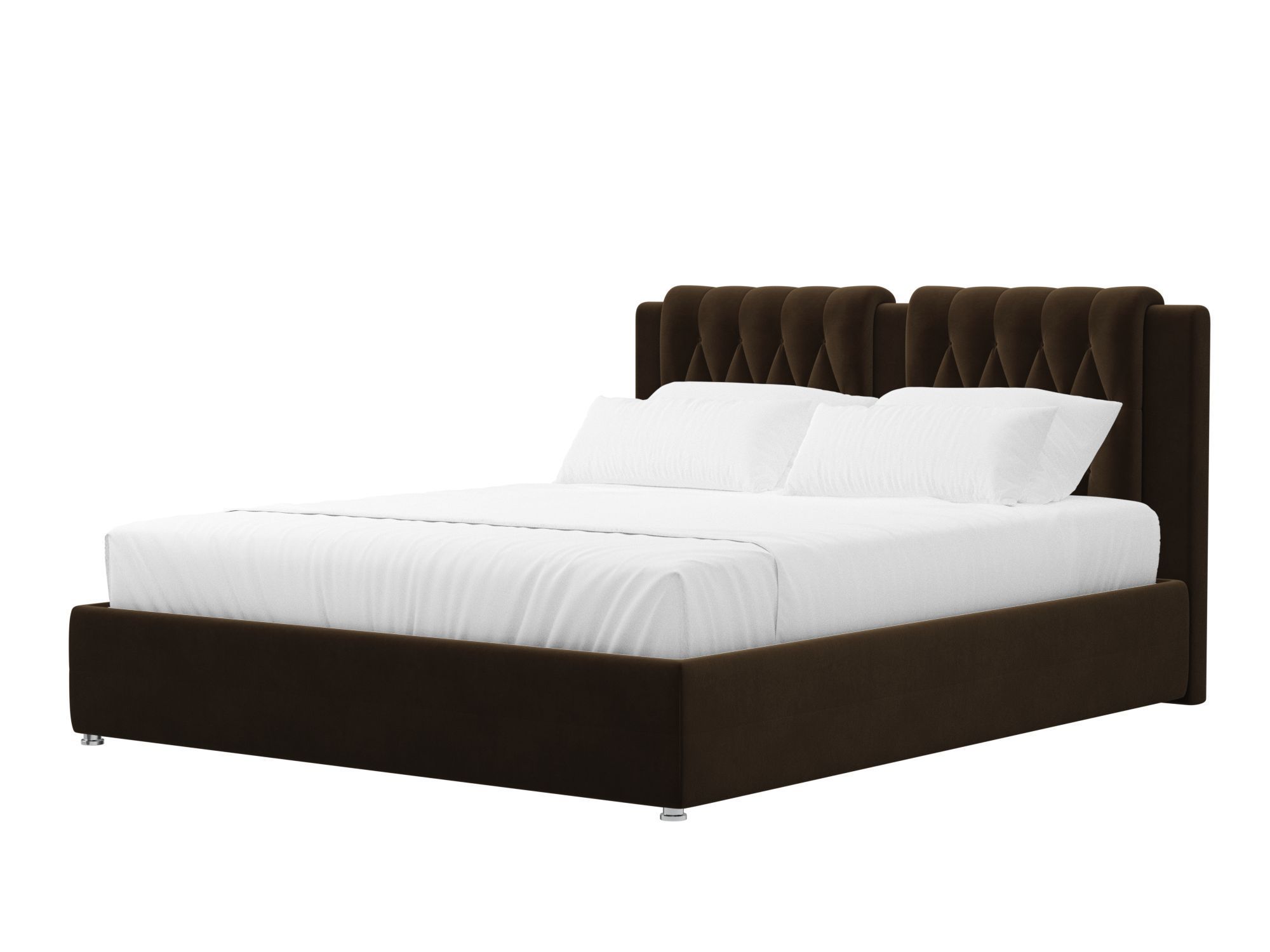 Кровать интерьерная Камилла 200 (коричневый)