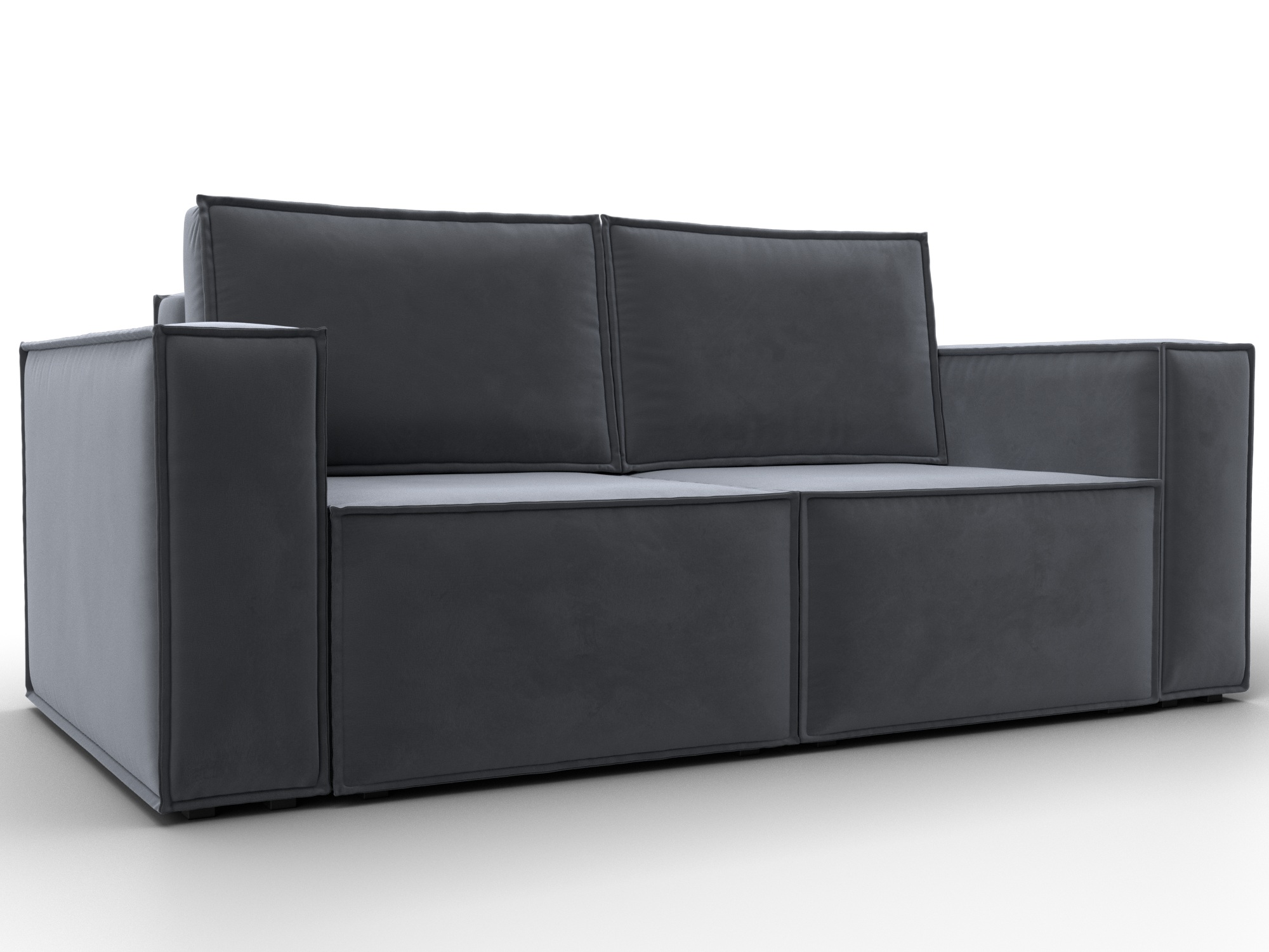 Диван прямой Куба мини (серый)