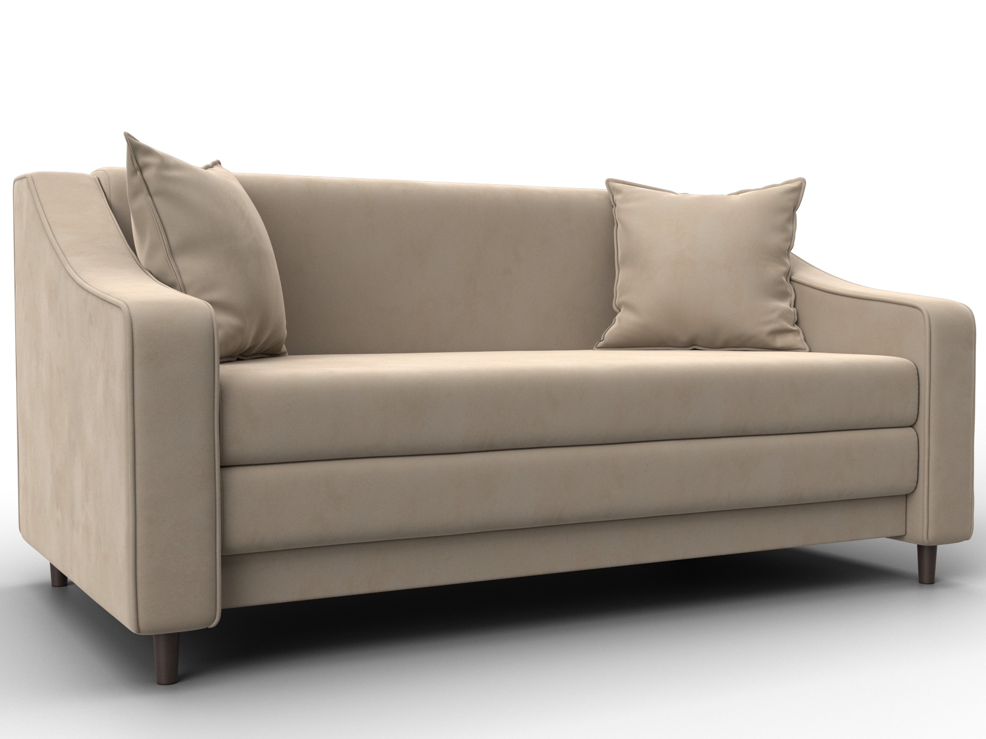 Диван прямой Лига-071 (seven 729 бежевый)