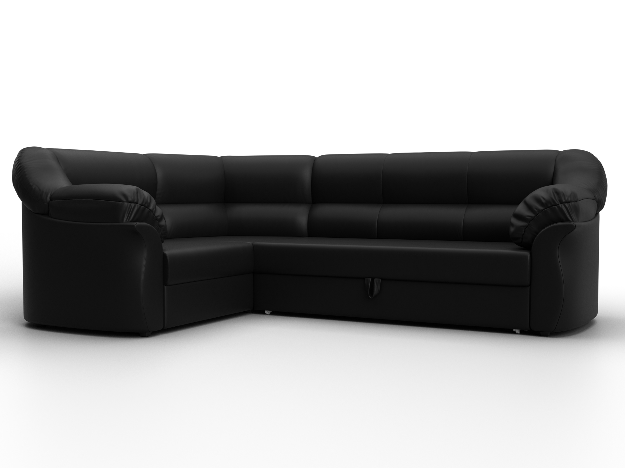 Диван угловой Карнелла левый угол (черный)