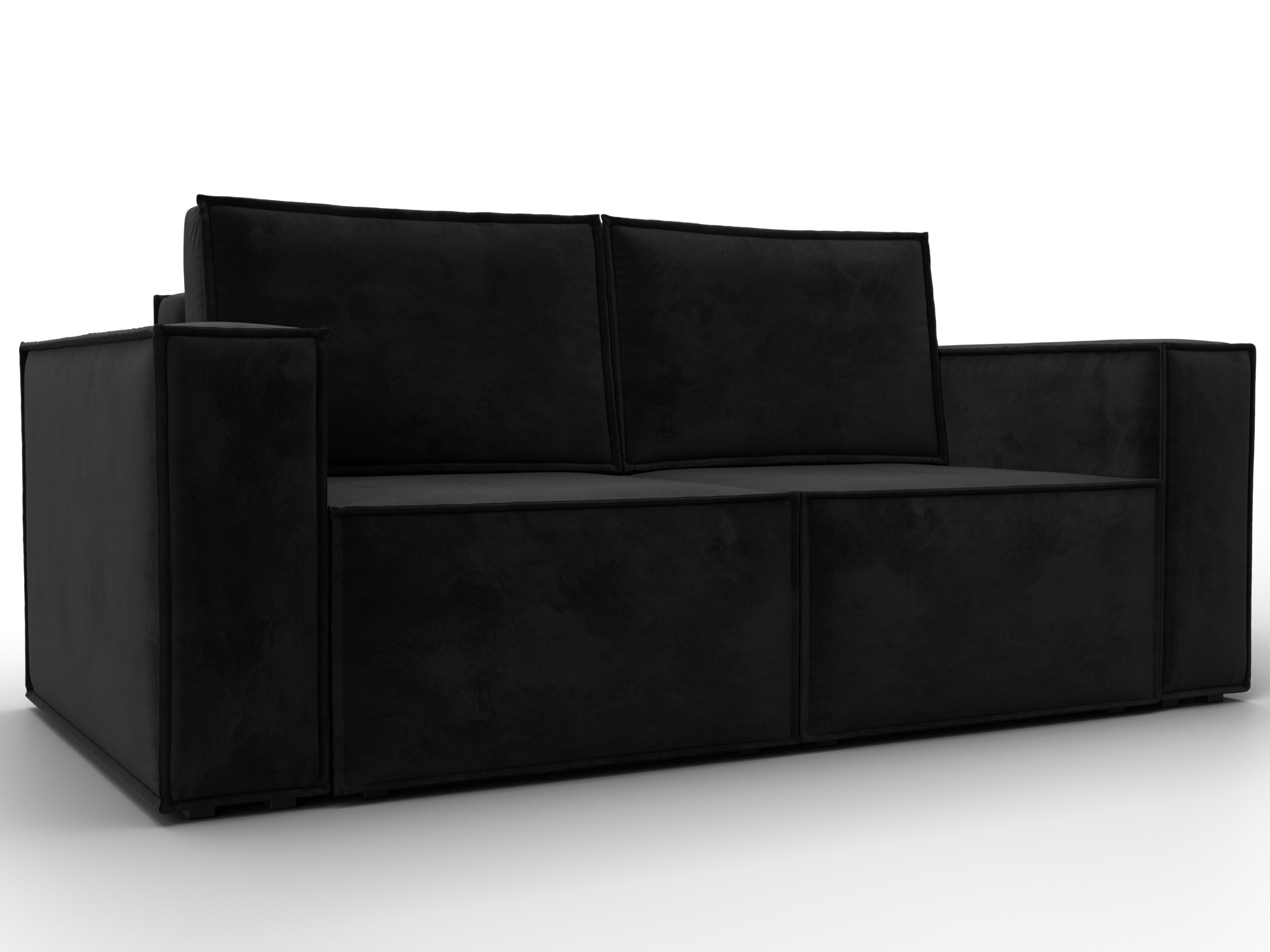 Диван прямой Куба мини (черный)