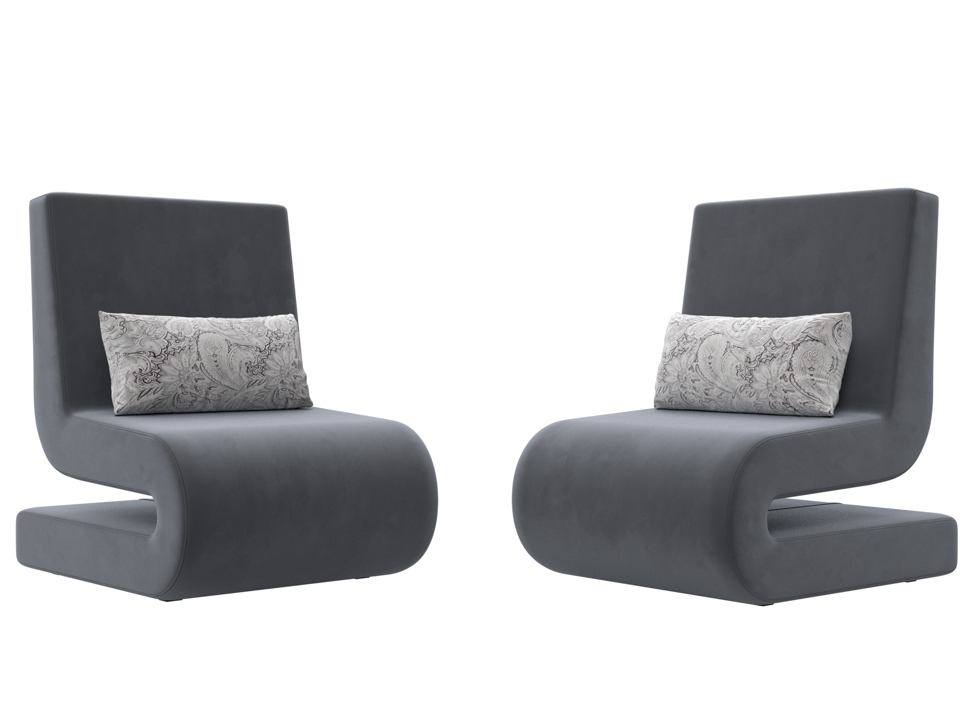 Кресло Волна (2 шт.) (seven 17 серый)