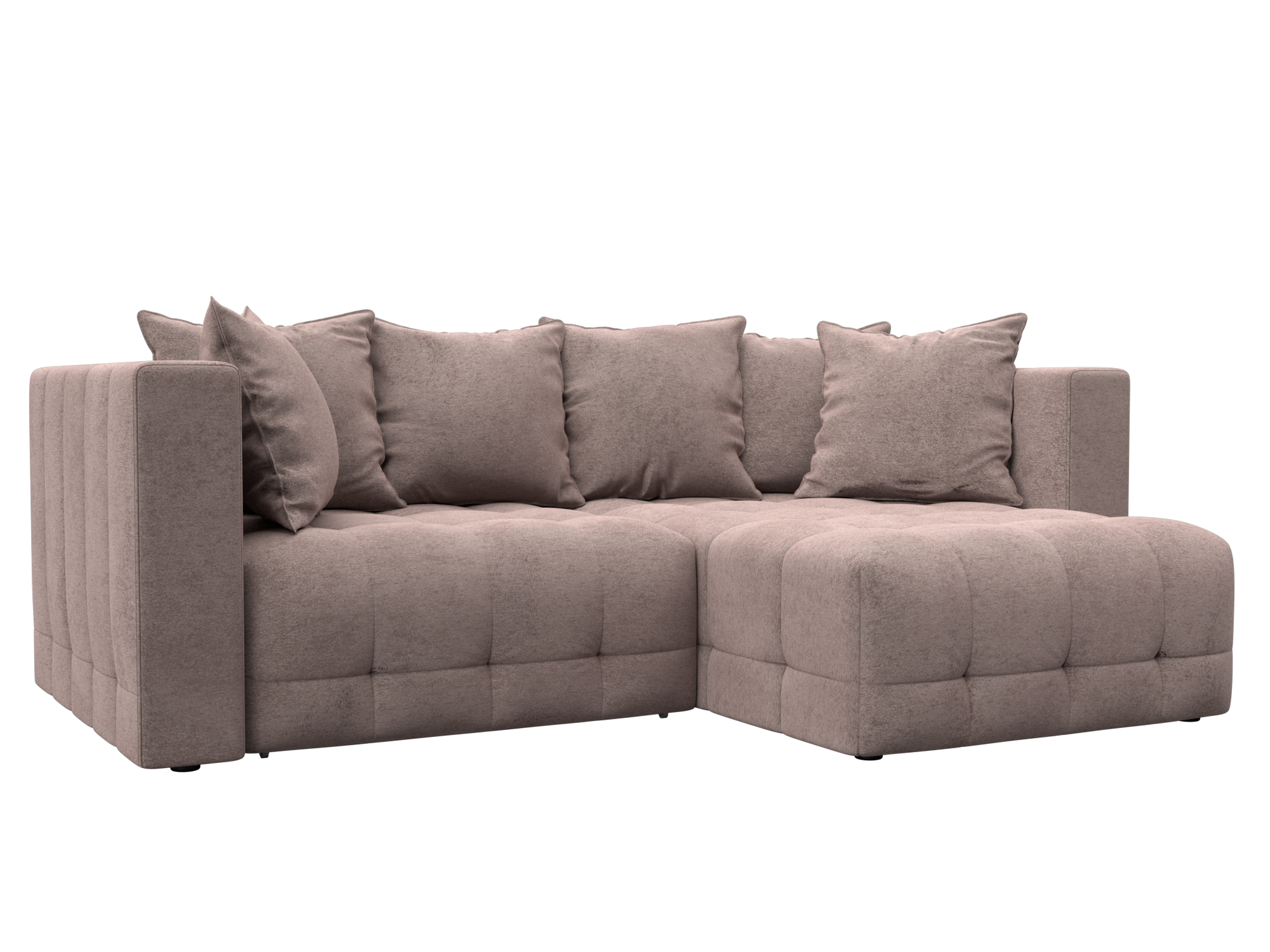 Диван угловой Лига-052 НПБ угол универсальный (tower 05 бежевый)