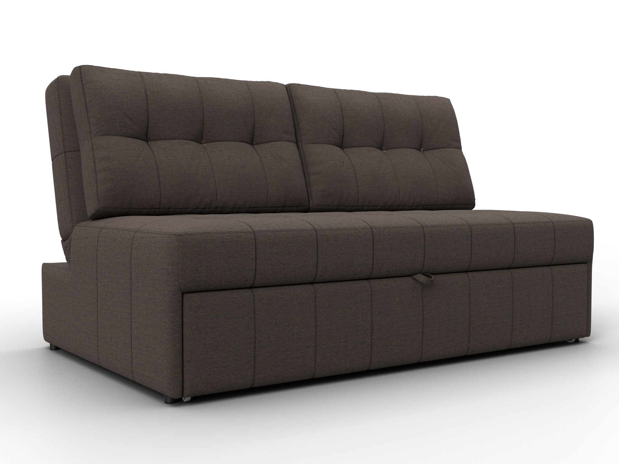 Диван прямой Лига-107 (140) (амур 05 коричневый)