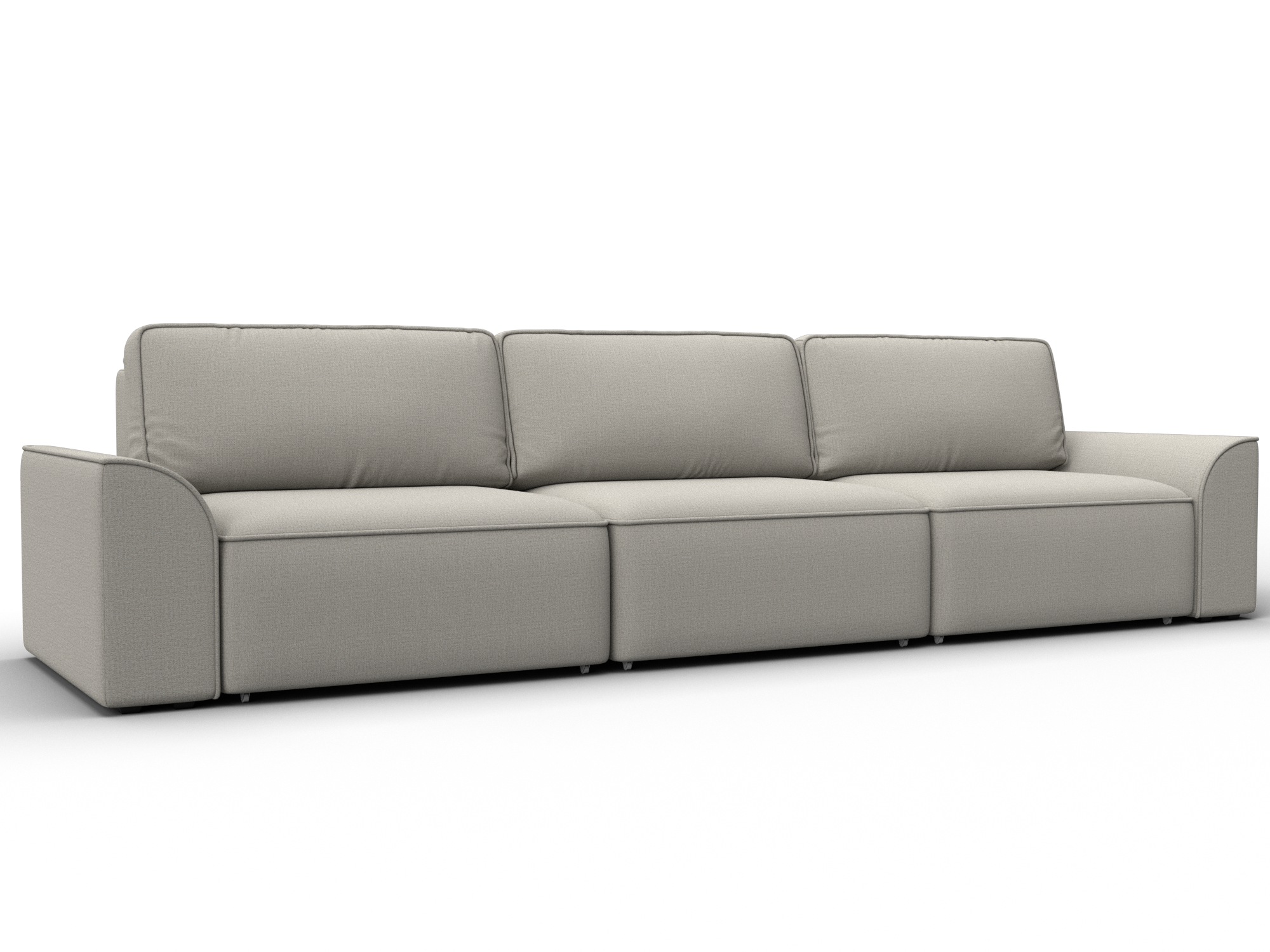 Диван прямой Лига-048 НПБ Лонг (амур 02 бежевый)