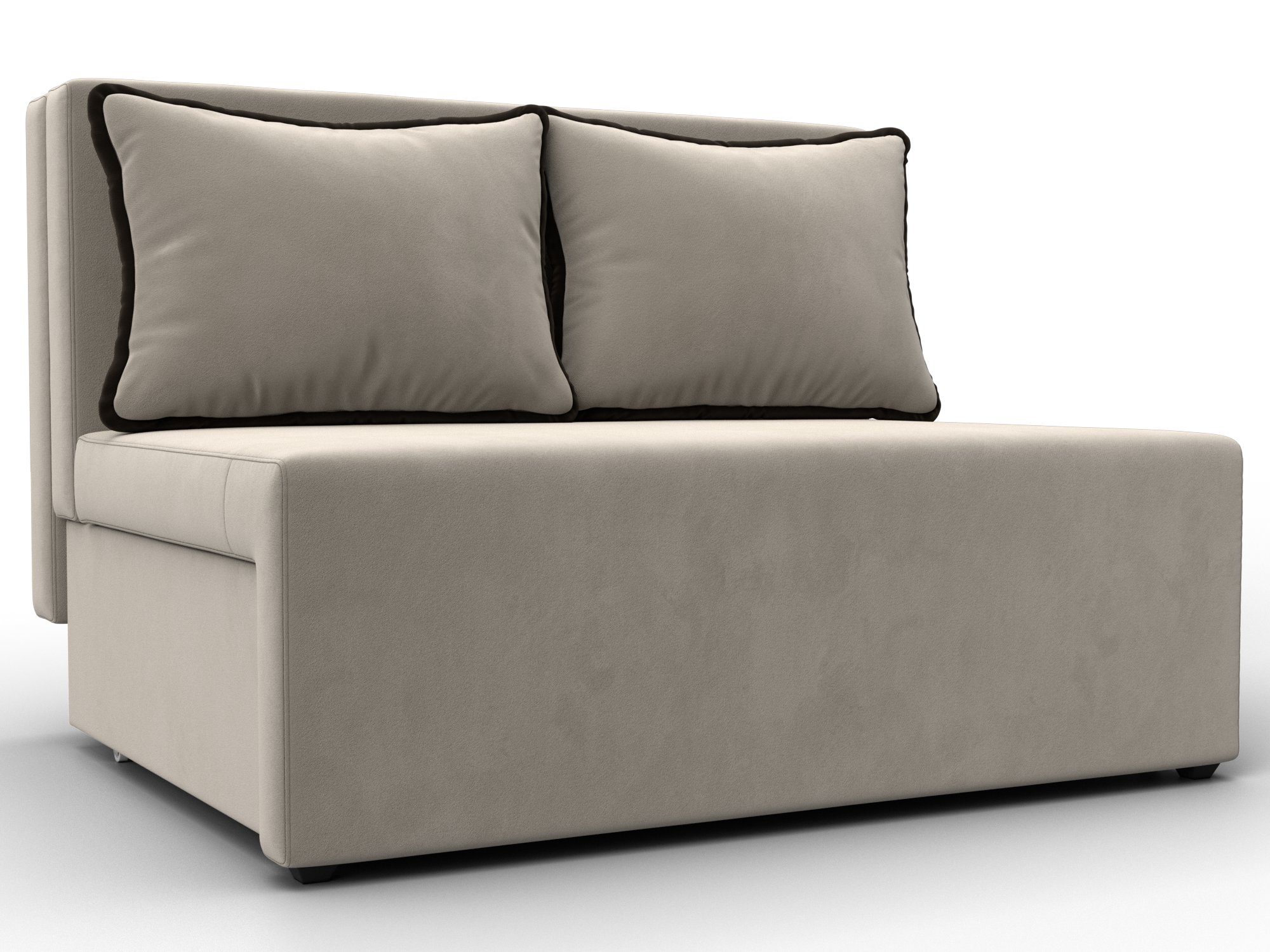 Диван прямой Лагуна (бежевый;коричневый)