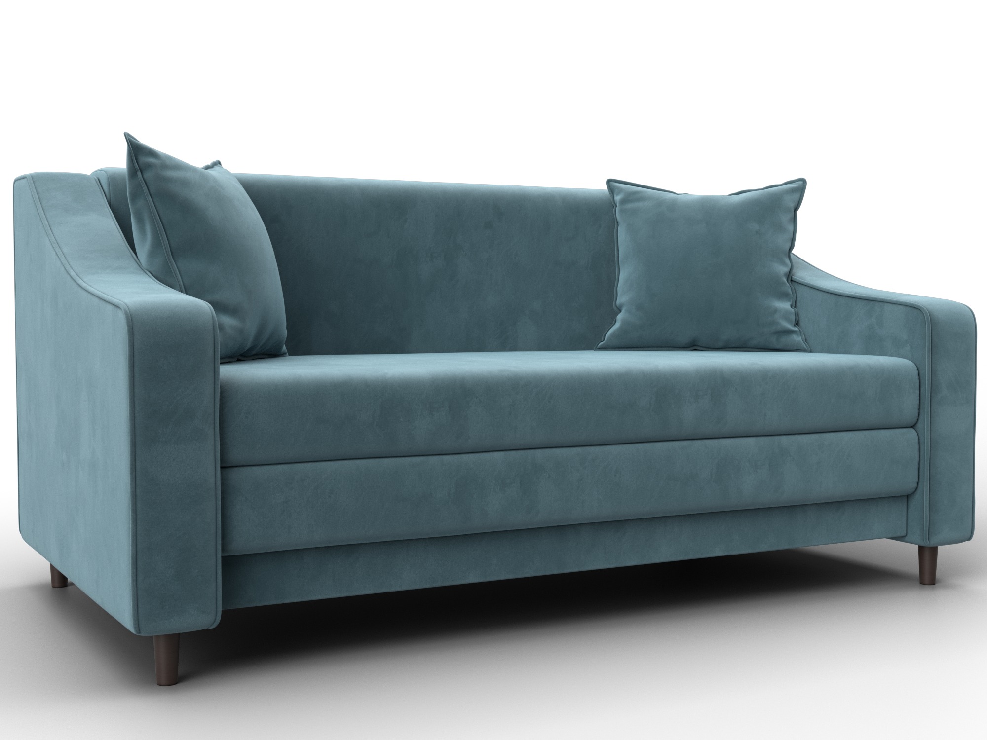 Диван прямой Лига-071 (seven 113 бирюзовый)