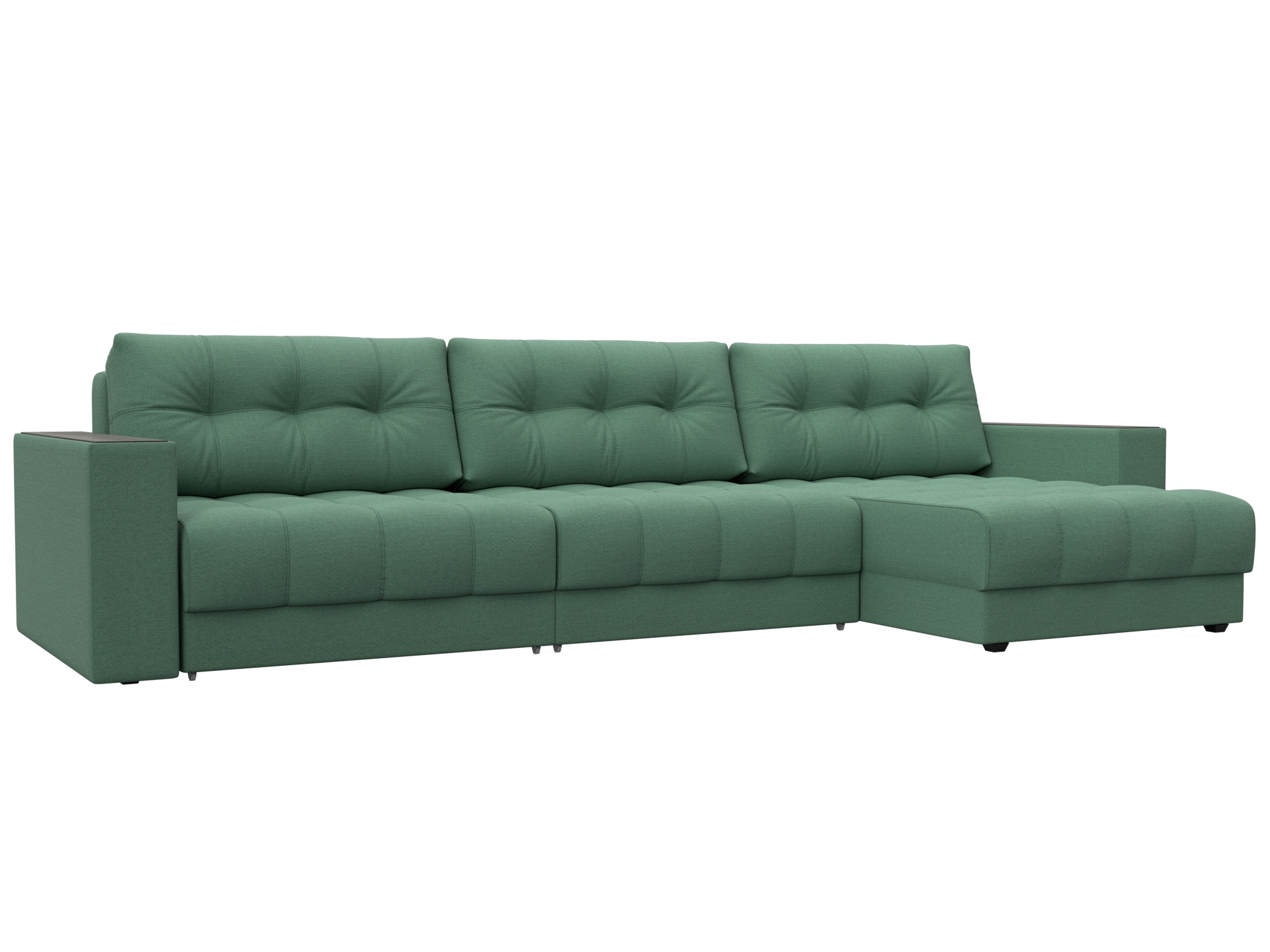 Диван угловой с декором Лига-049 НПБ Лонг (амур 11 зеленый) Диван угловой с декором Лига-049 НПБ Лонг (амур 11 зеленый)