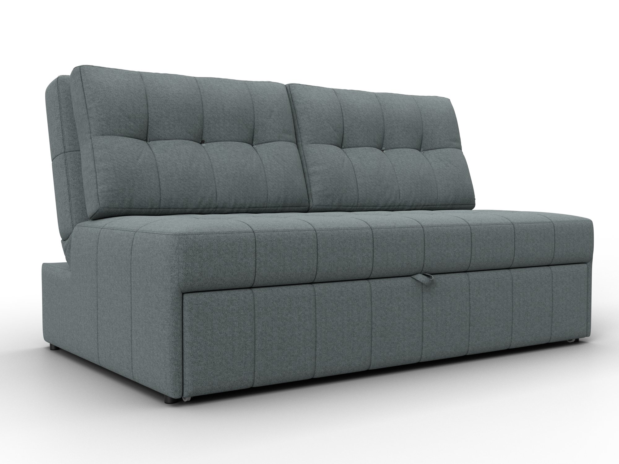 Диван прямой Лига-107 (140) (амур 07 серый)