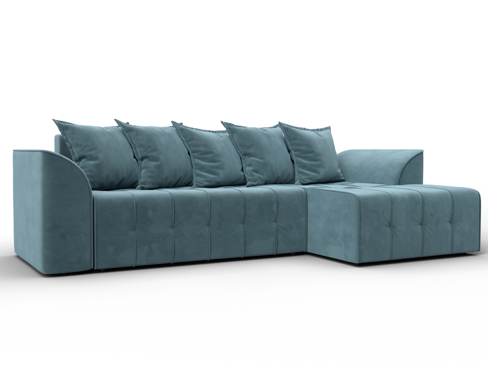 Диван угловой Лига-113 угол правый (seven 113 бирюзовый)