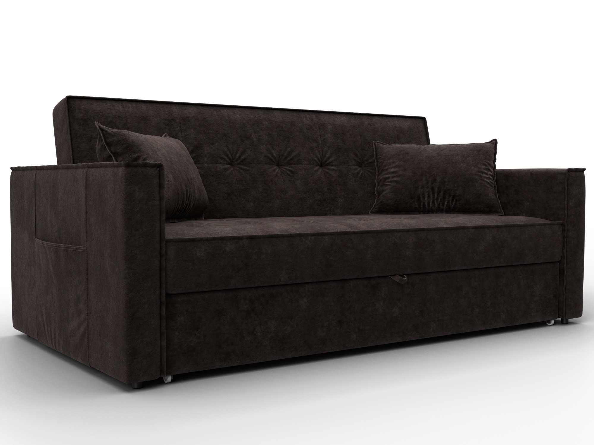 Диван прямой Лига-104 (160) (brut 17 коричневый)