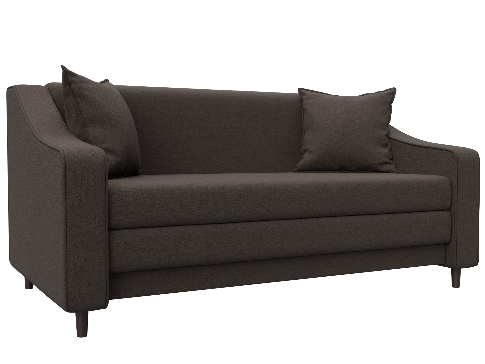 Диван прямой Лига-071 (амур 05 коричневый)