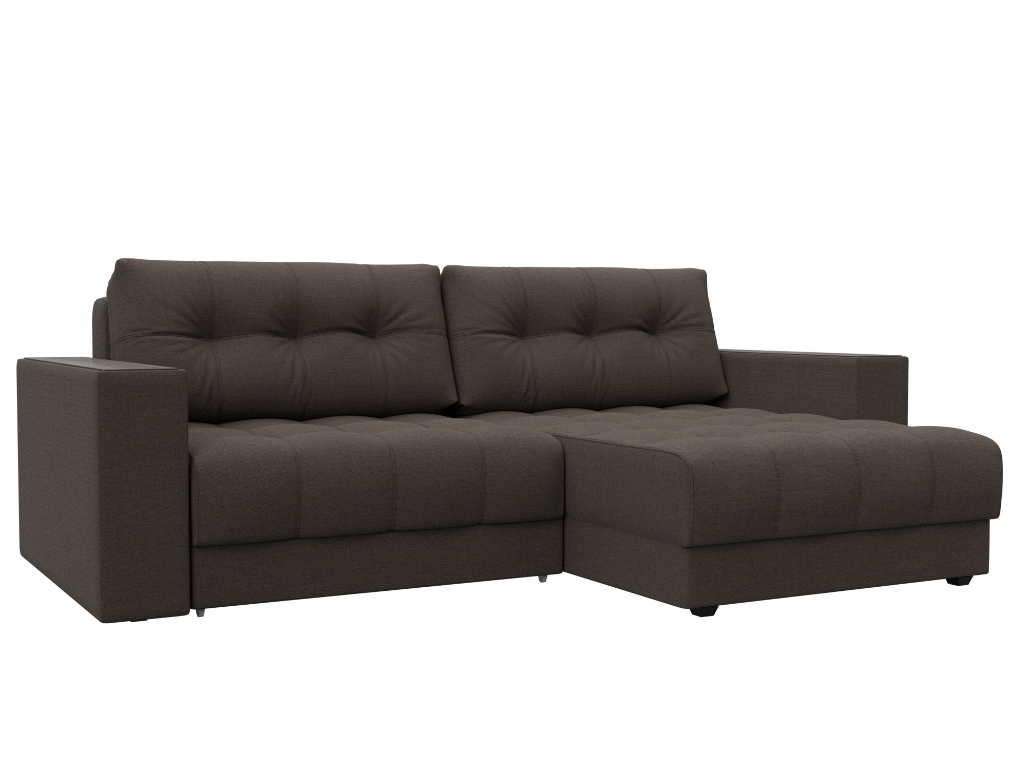 Диван угловой с декором Лига-049 НПБ (амур 05 коричневый) Диван угловой с декором Лига-049 НПБ (амур 05 коричневый)