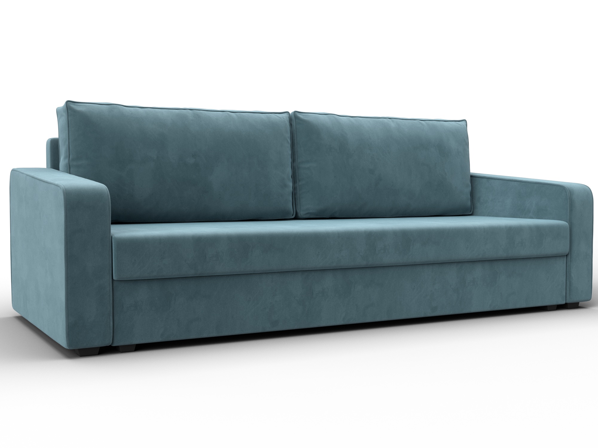 Диван прямой Лига-009 (бирюзовый)