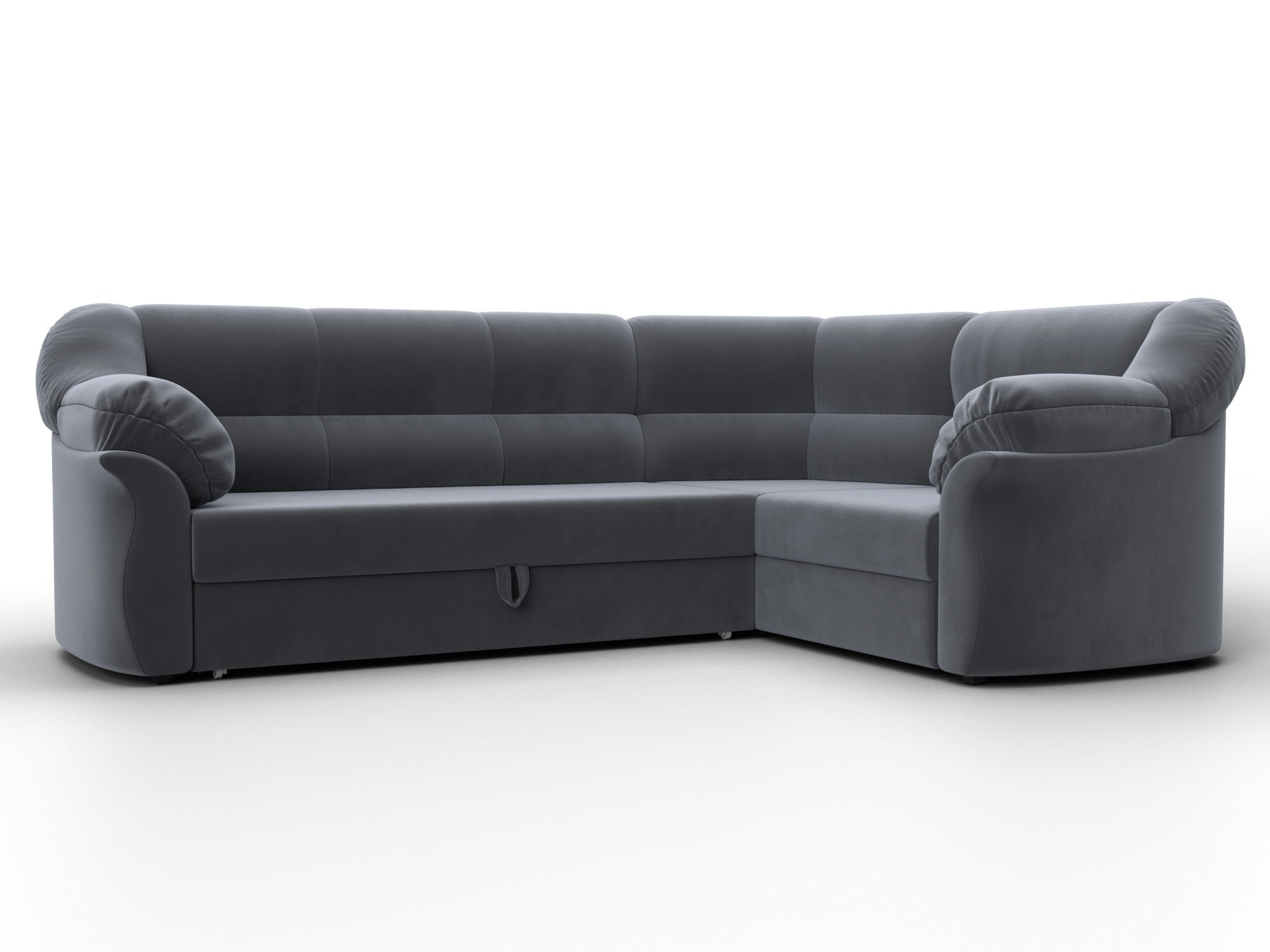 Диван угловой Карнелла правый угол (seven 17 серый)