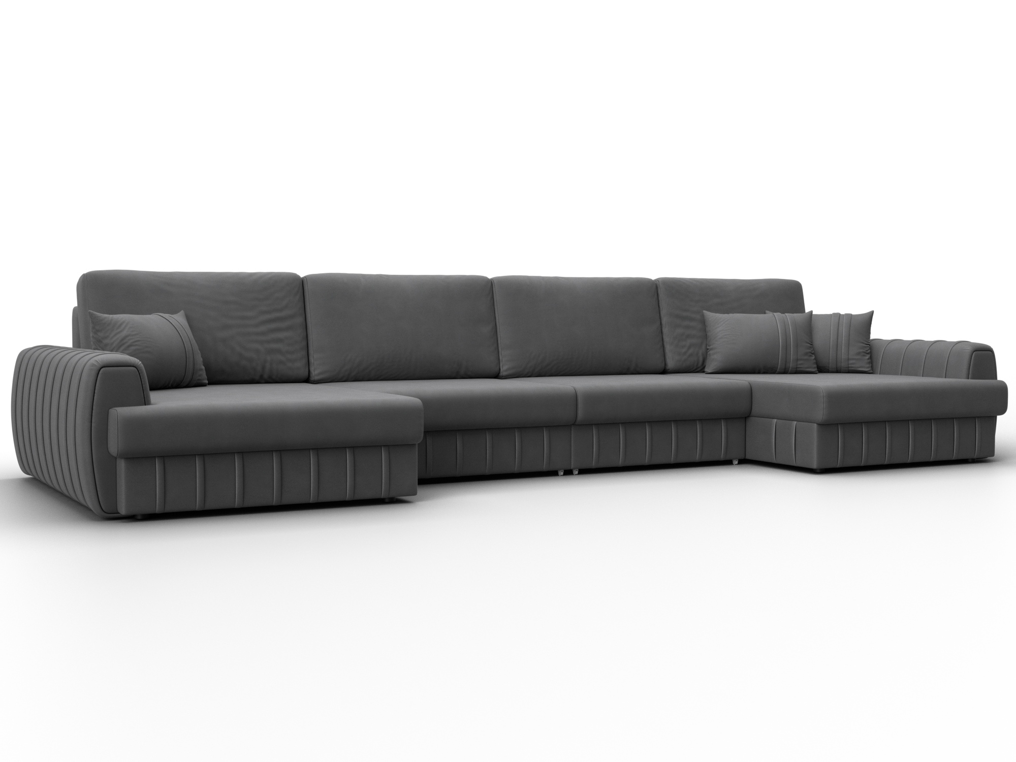 Диван П-образный Лига-057 НПБ Лонг (joly 13 серый)