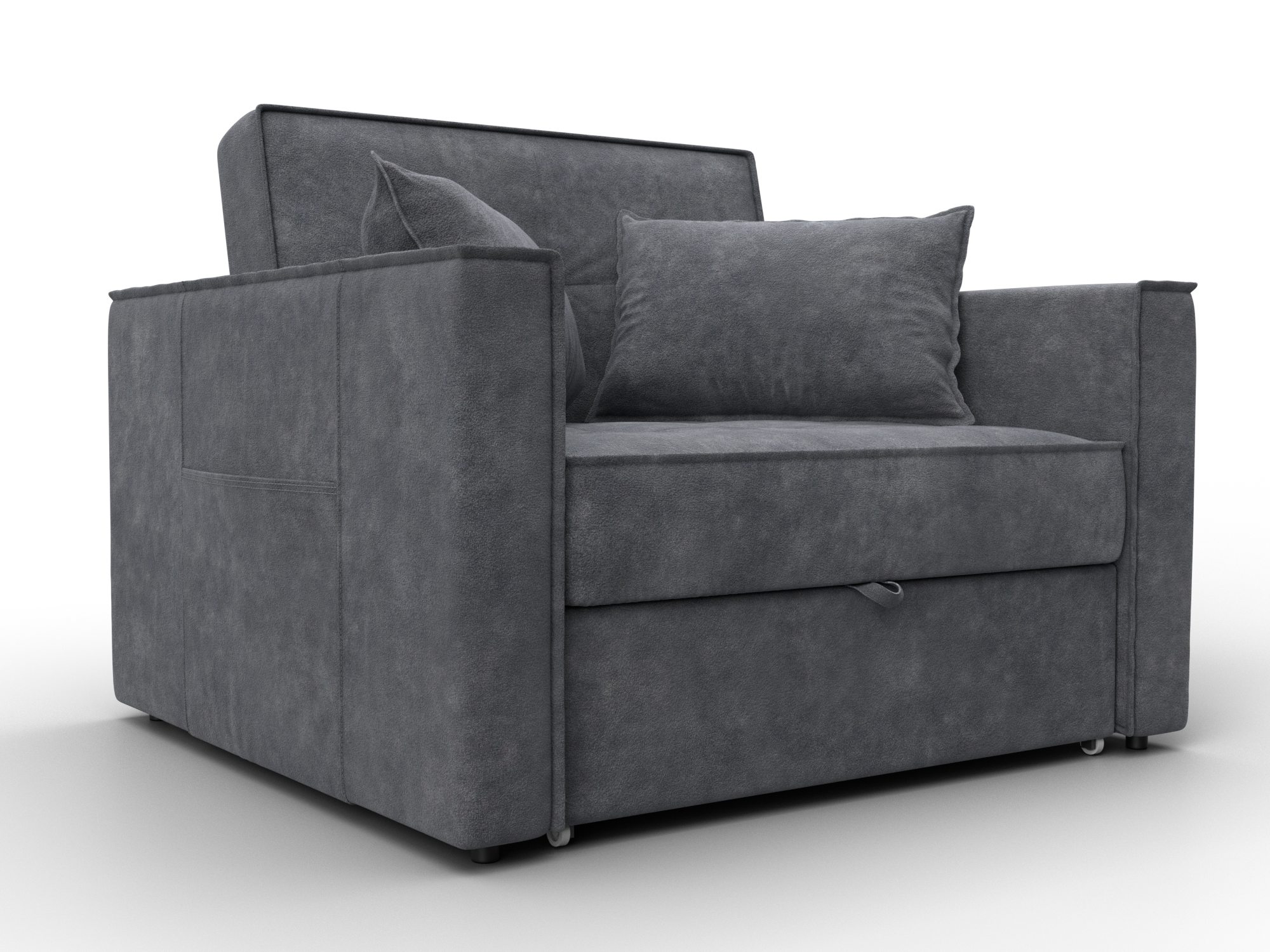 Кресло-кровать Лига-104 (80) (brut 16 темно-серый)