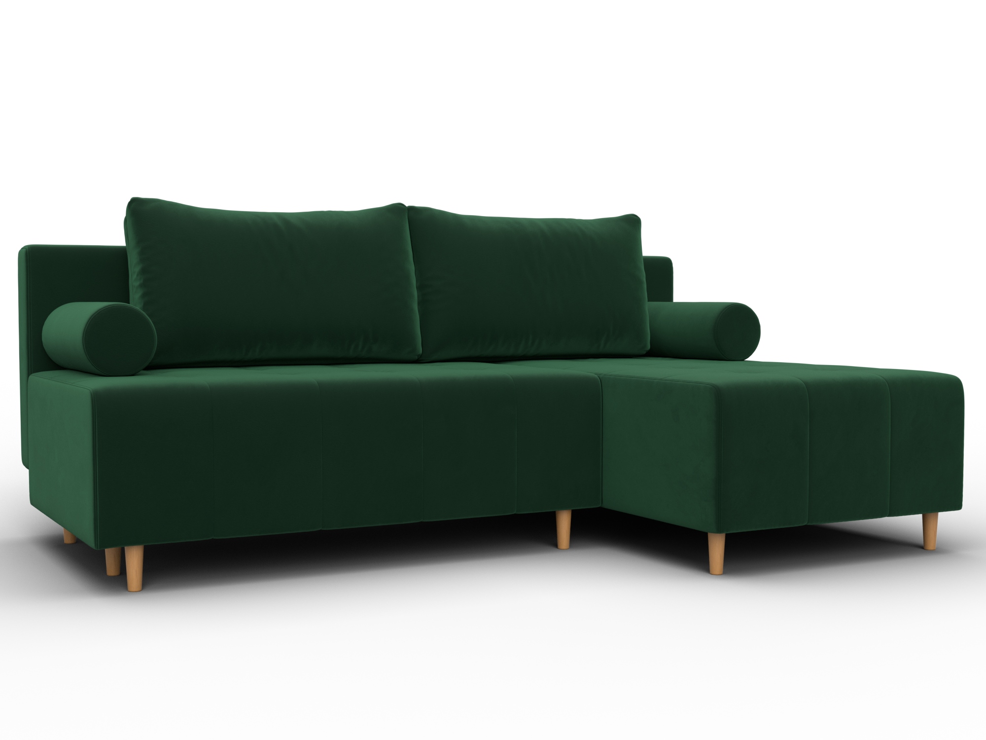 Диван угловой Лига-102 угол универсальный (seven 626 зеленый)