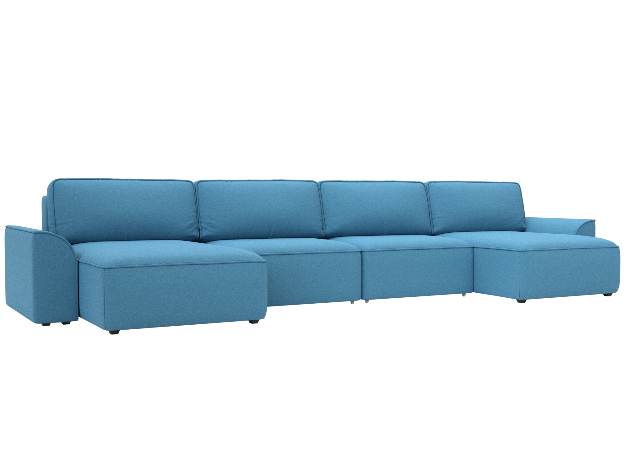 Диван П-образный Лига-048 НПБ лонг (амур 10 голубой) Диван П-образный Лига-048 НПБ лонг (амур 10 голубой)