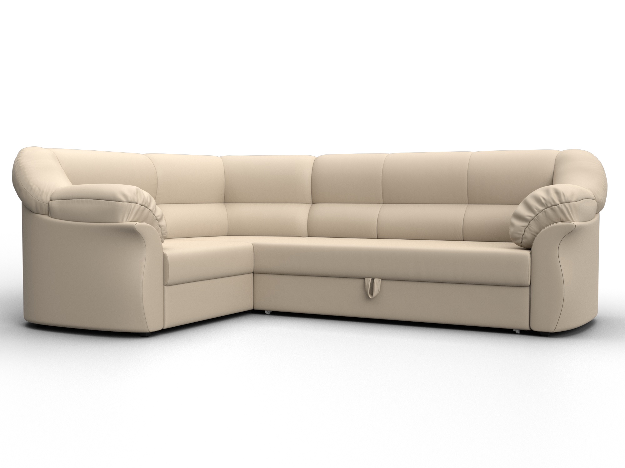 Диван угловой Карнелла левый угол (бежевый)